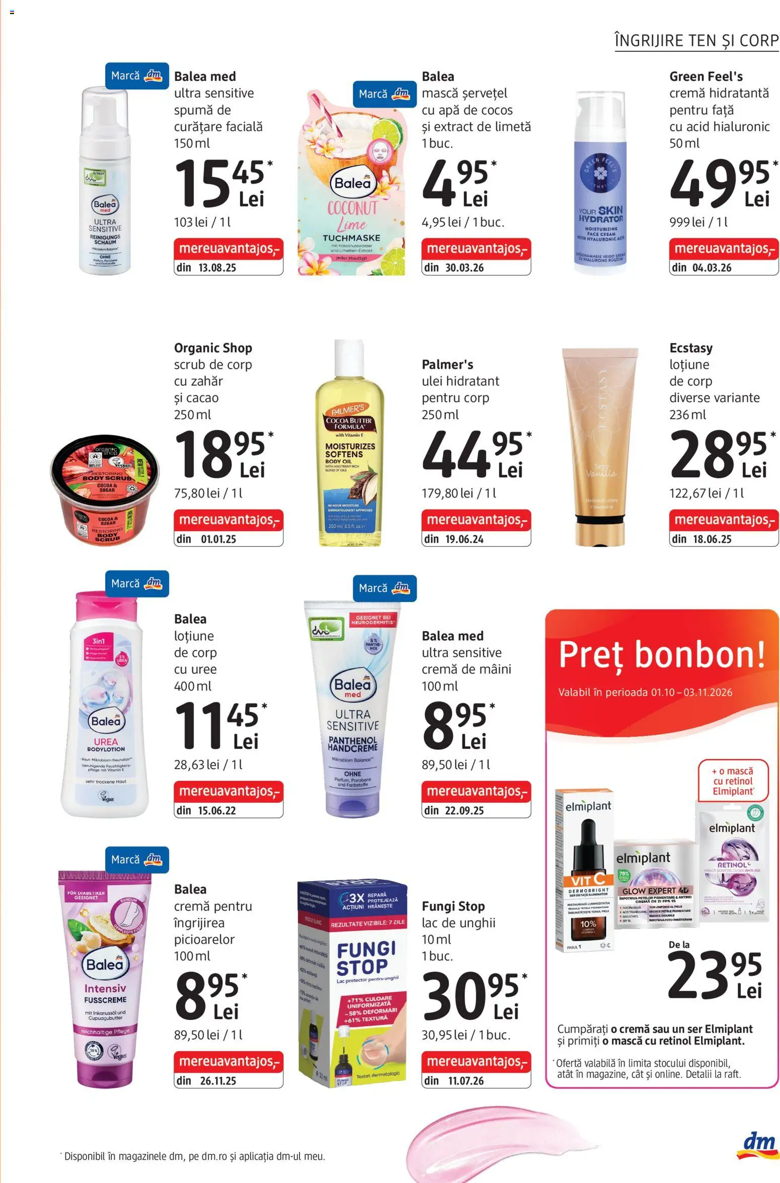 Catalog DM Drogerie Markt 1 Octombrie - 29 Noiembrie 2026 | Pagina 7 | Produse: Cremă hidratantă, Cremă, Ulei, Cacao