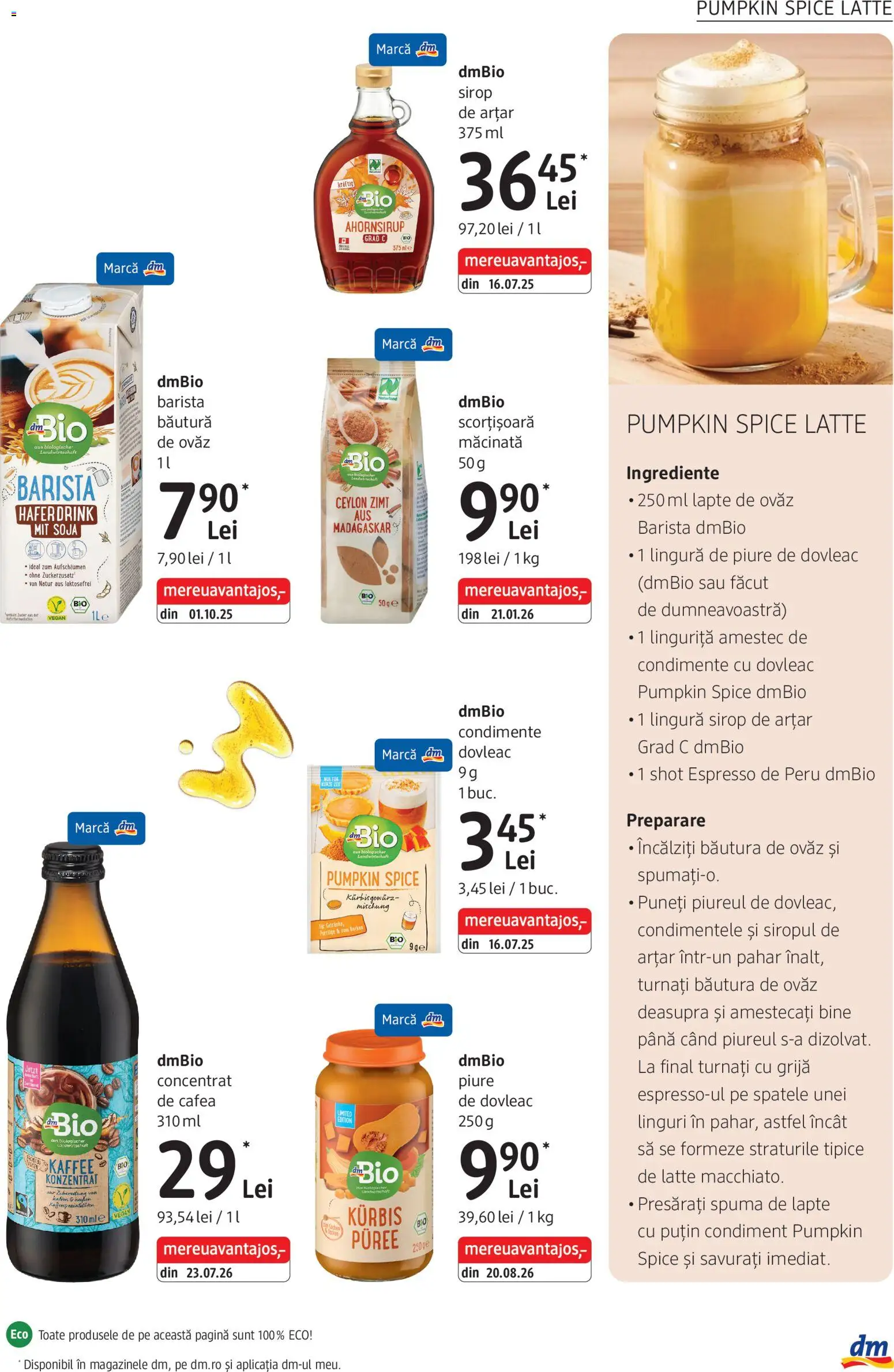 Catalog DM Drogerie Markt 1 Octombrie - 29 Noiembrie 2026 | Pagina 9 | Produse: Dovleac, Linguri, Cafea, Condimente