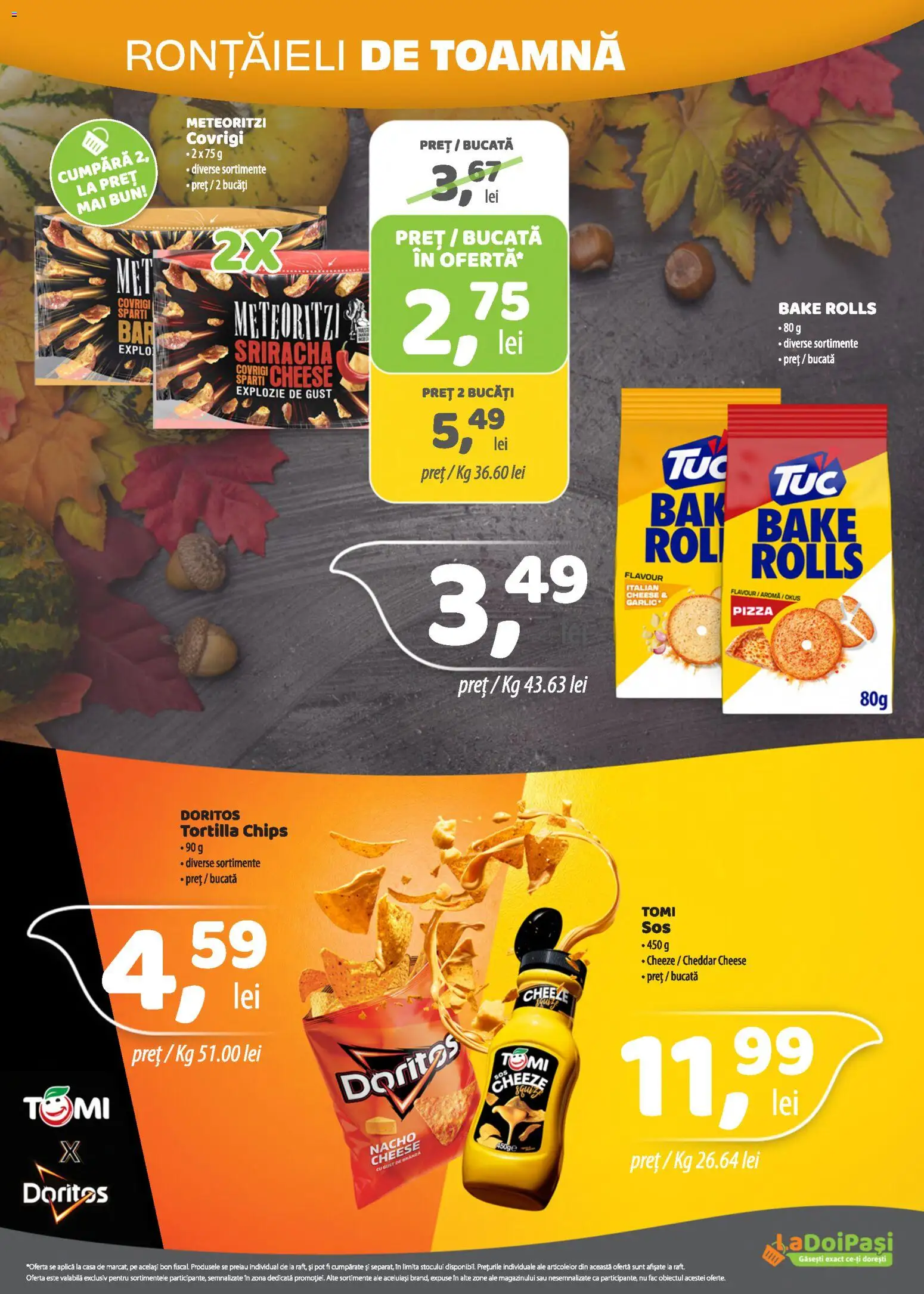 Catalog LaDoiPași 1 - 14 Octombrie 2026 | Pagina 2 | Produse: Aplică, Brânză, Pizza, Doritos