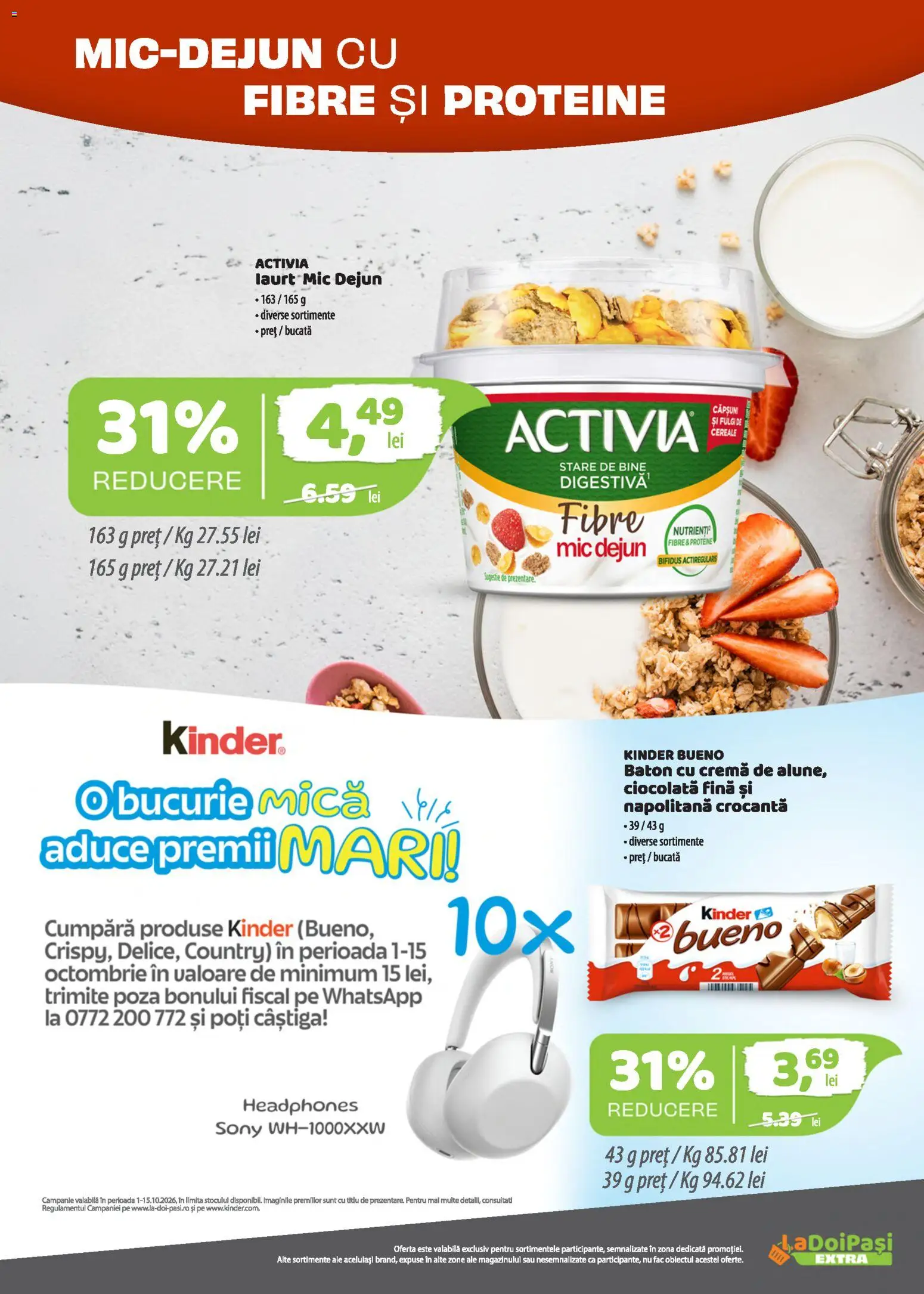 Catalog LaDoiPași 1 - 14 Octombrie 2026 | Pagina 3 | Produse: Cremă, Ciocolată, Cereale, Activia