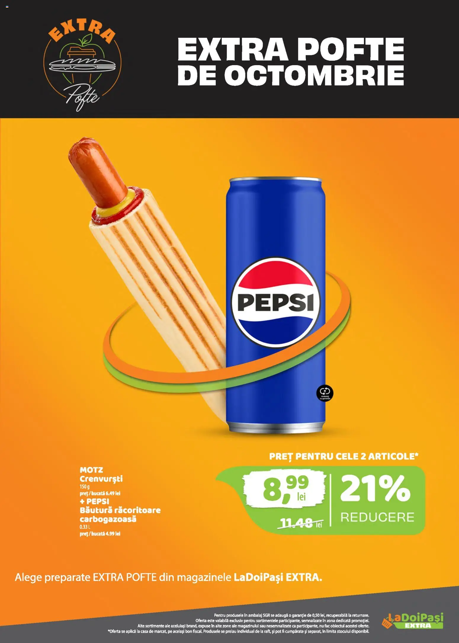 Catalog LaDoiPași 1 - 14 Octombrie 2026 | Pagina 6 | Produse: Aplică, Bautura racoritoare, Crenvurști, Pepsi