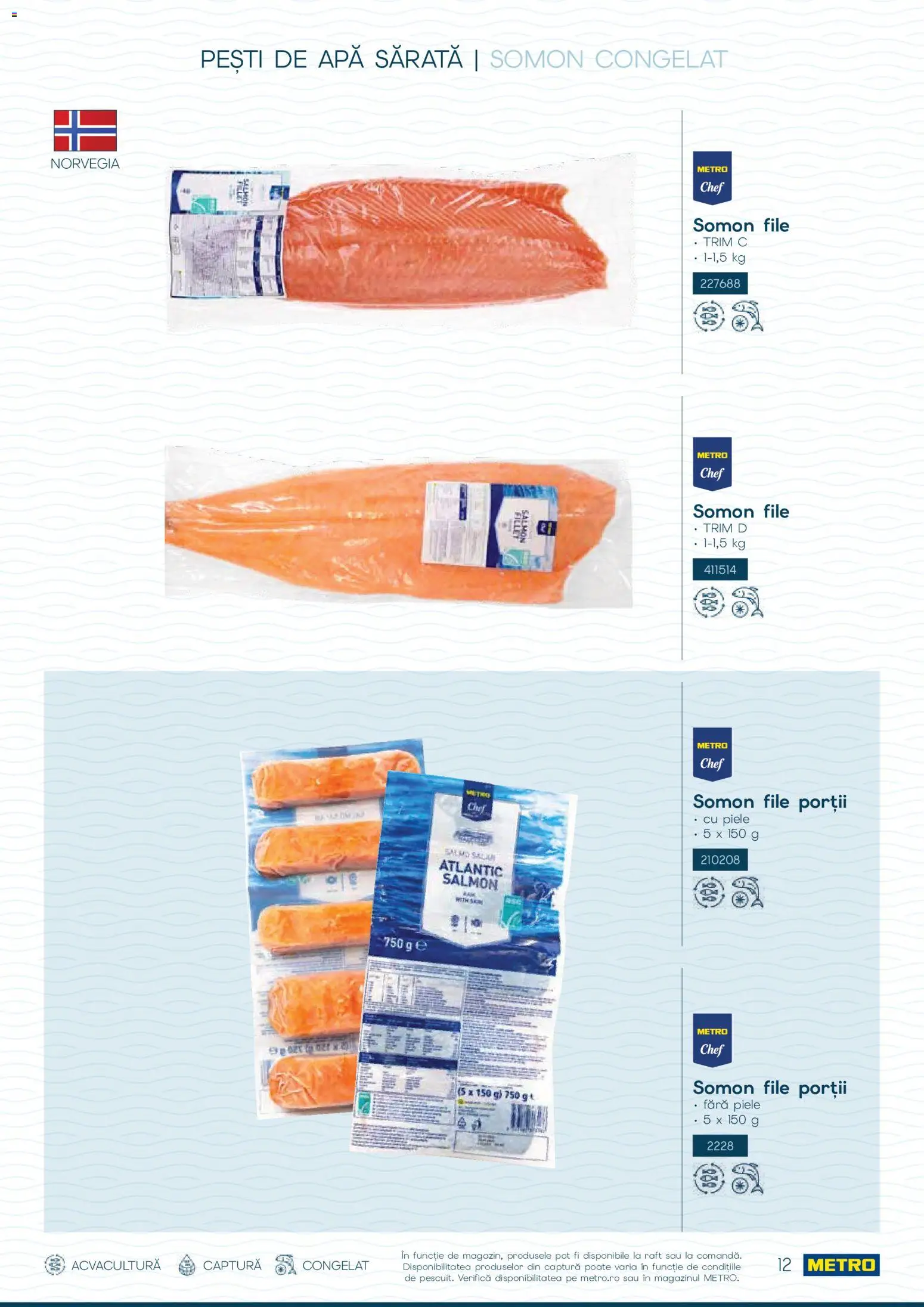 Catalog METRO 1 Octombrie - 30 Decembrie 2026 | Pagina 12 | Produse: Raft, Somon, Apă