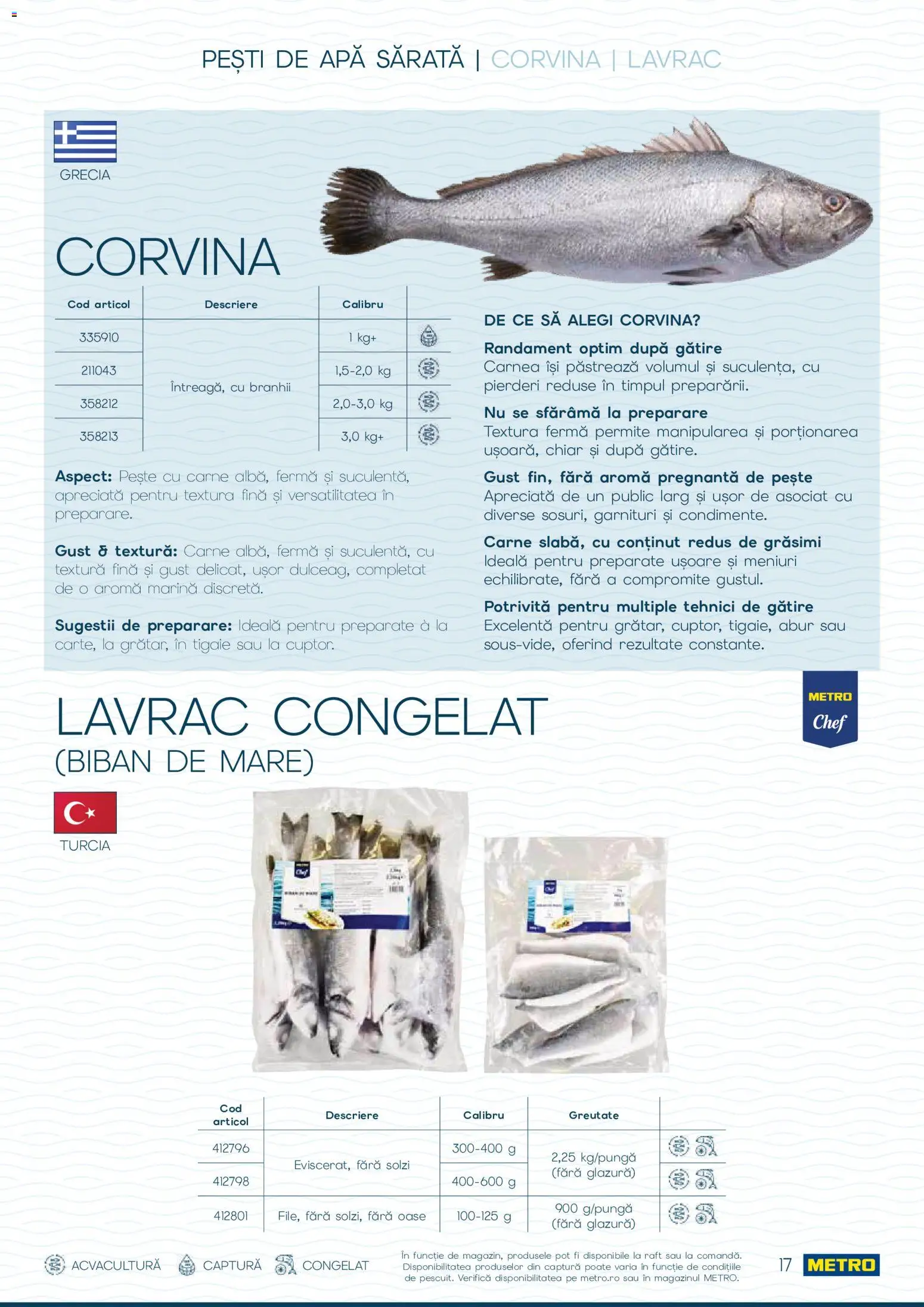 Catalog METRO 1 Octombrie - 30 Decembrie 2026 | Pagina 17 | Produse: Tigaie, Biban, Pește, Apă