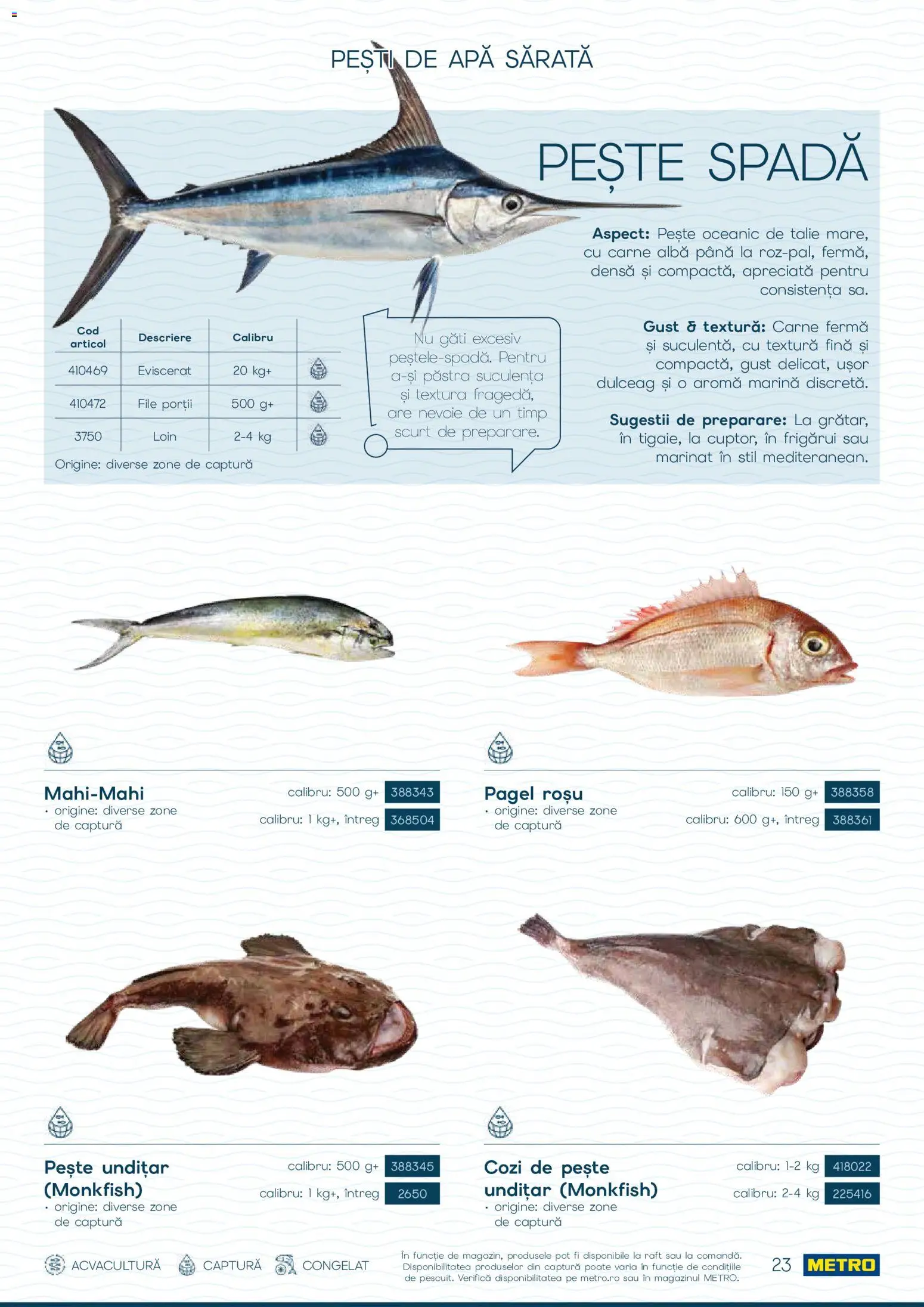 Catalog METRO 1 Octombrie - 30 Decembrie 2026 | Pagina 23 | Produse: Alba, Raft, Pește, Apă