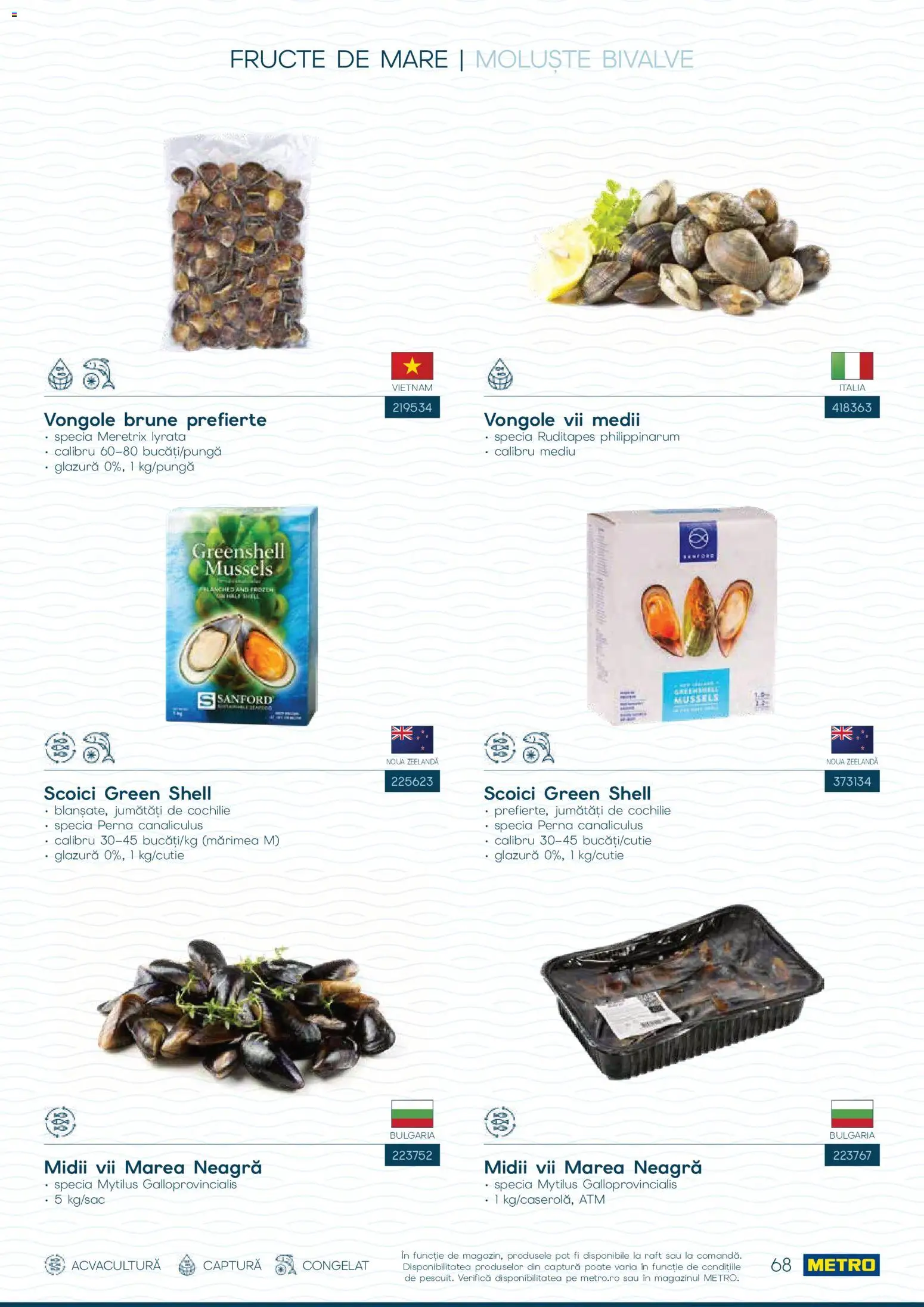 Catalog METRO 1 Octombrie - 30 Decembrie 2026 | Pagina 68 | Produse: Pernă, Raft, Fructe, Fructe De Mare