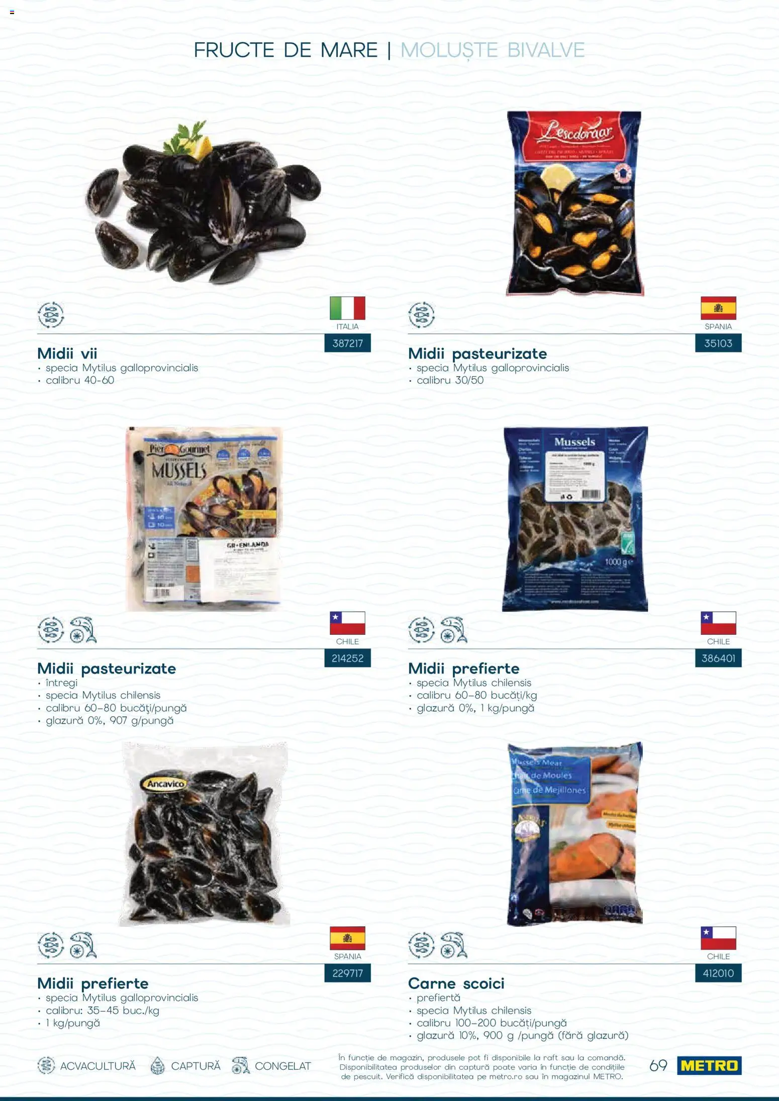 Catalog METRO 1 Octombrie - 30 Decembrie 2026 | Pagina 69 | Produse: Raft, Fructe, Fructe De Mare
