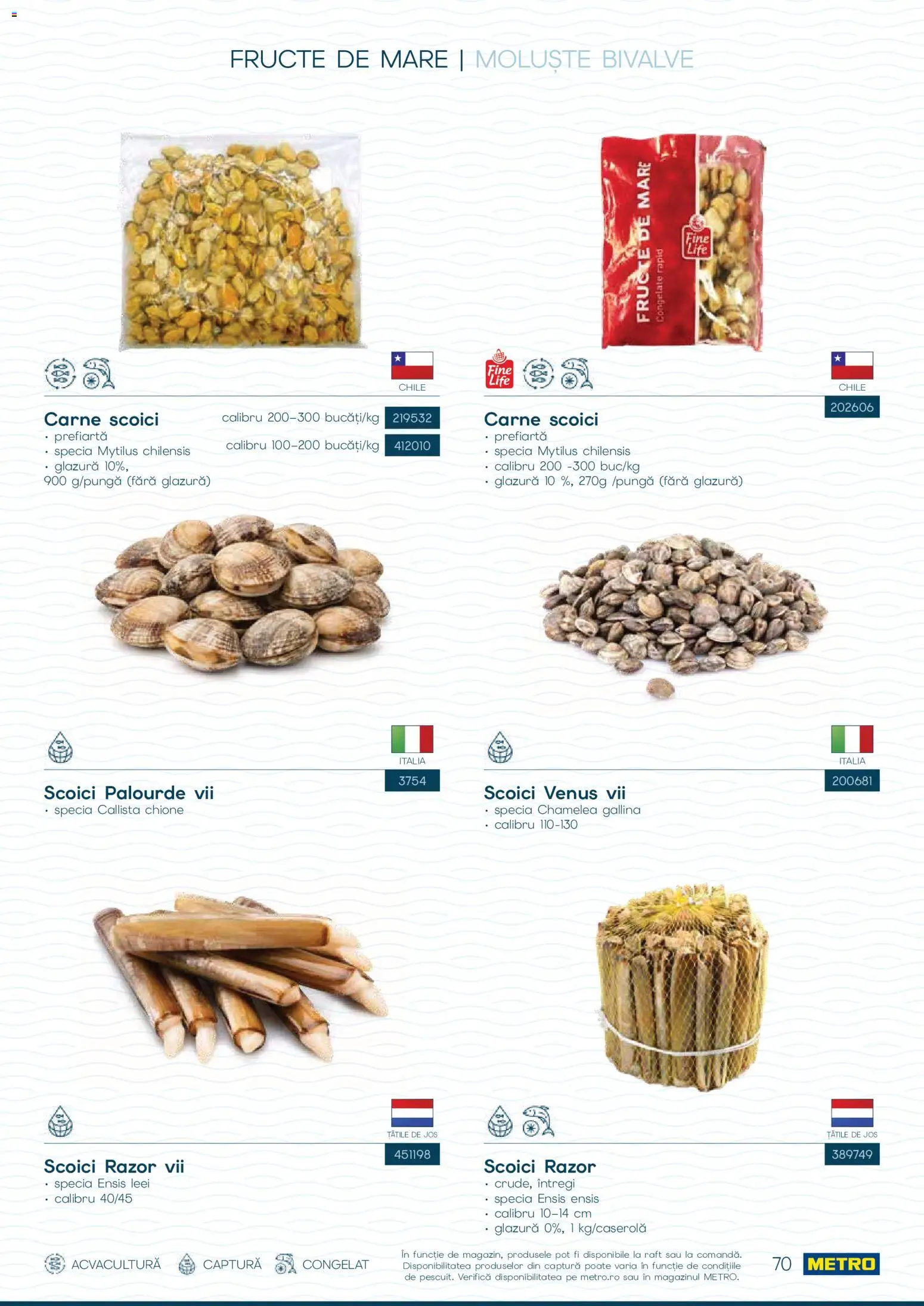 Catalog METRO 1 Octombrie - 30 Decembrie 2026 | Pagina 70 | Produse: Raft, Fructe, Fructe De Mare