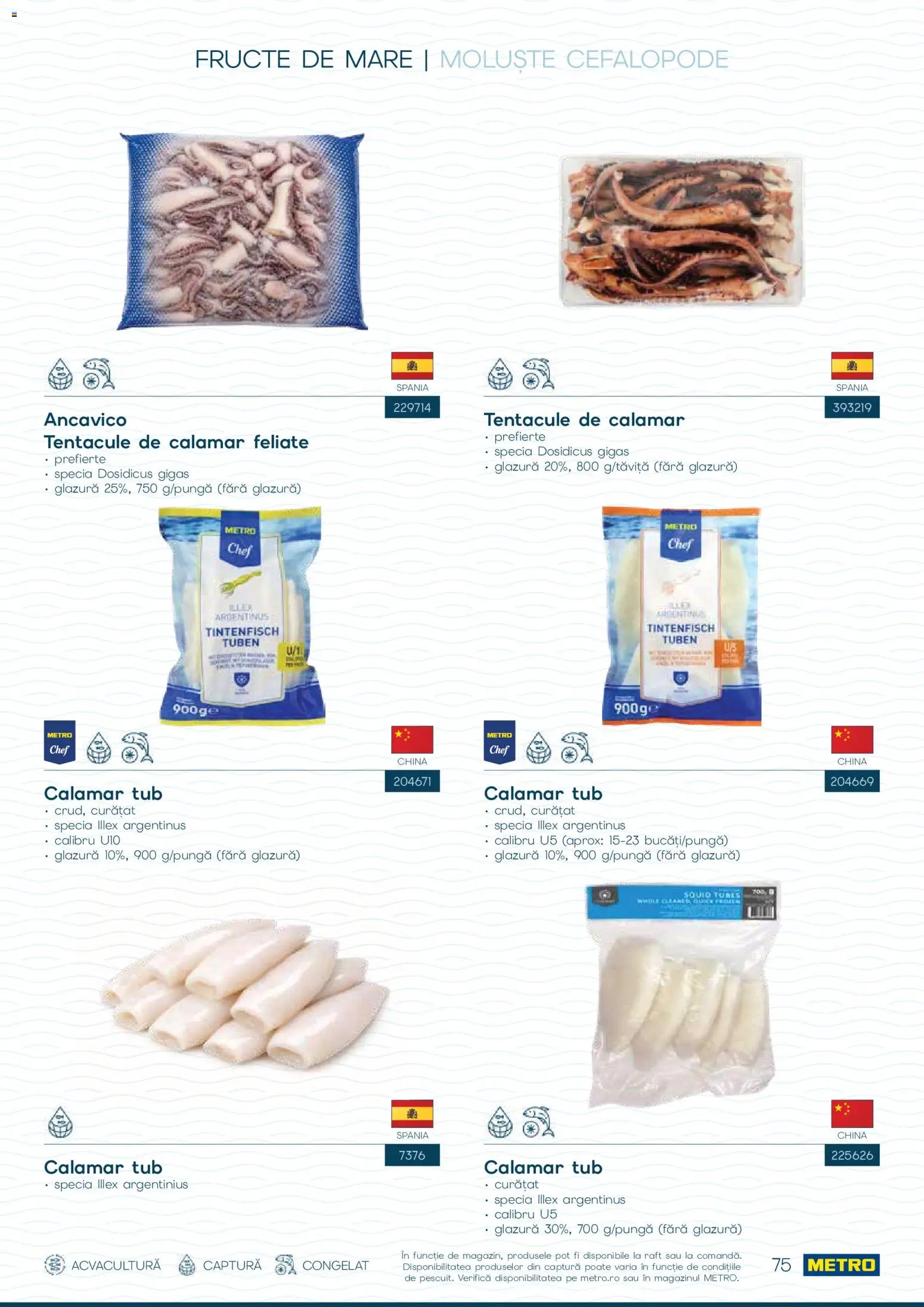 Catalog METRO 1 Octombrie - 30 Decembrie 2026 | Pagina 75 | Produse: Raft, Fructe, Fructe De Mare