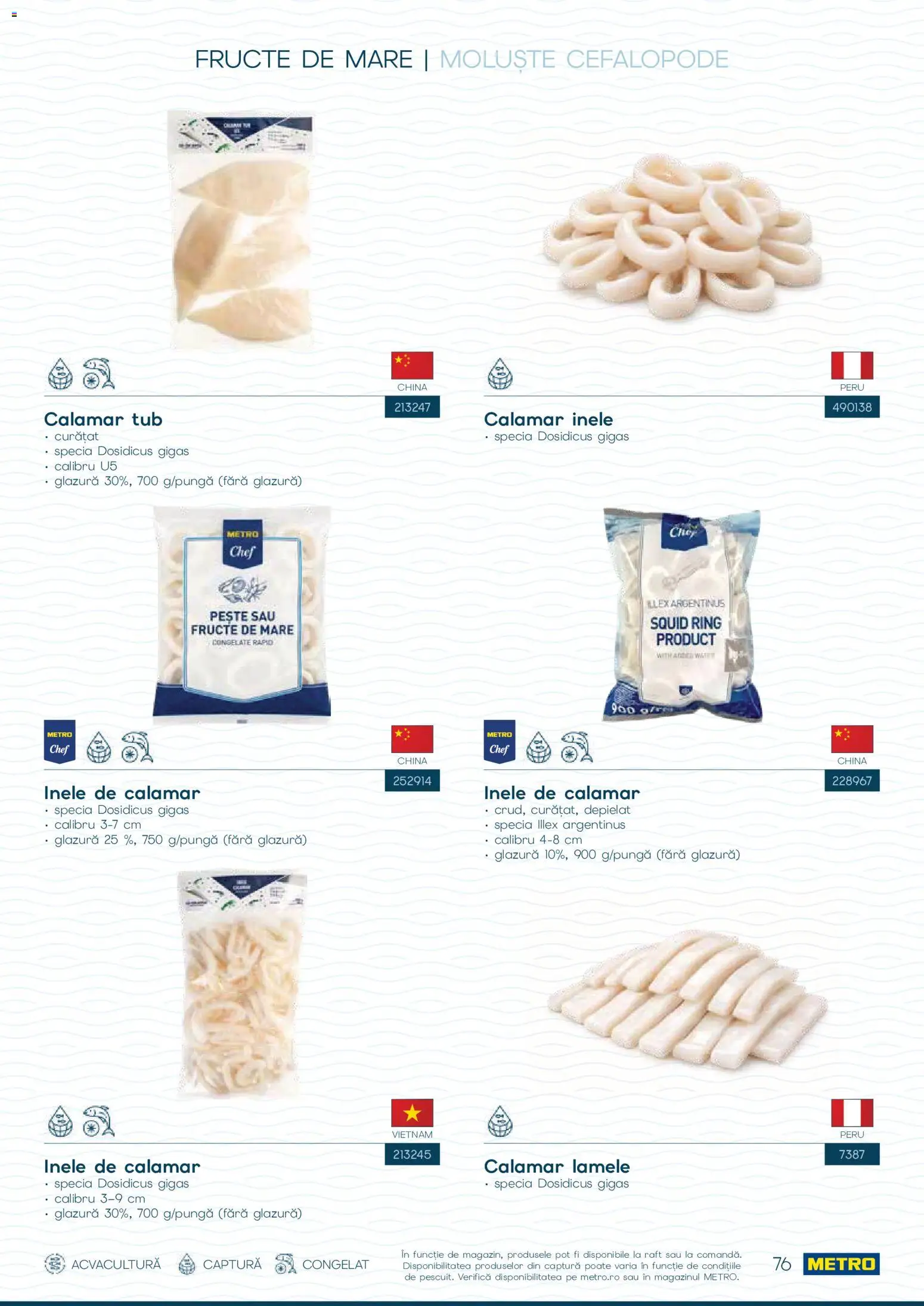 Catalog METRO 1 Octombrie - 30 Decembrie 2026 | Pagina 76 | Produse: Raft, Pește, Fructe, Fructe De Mare