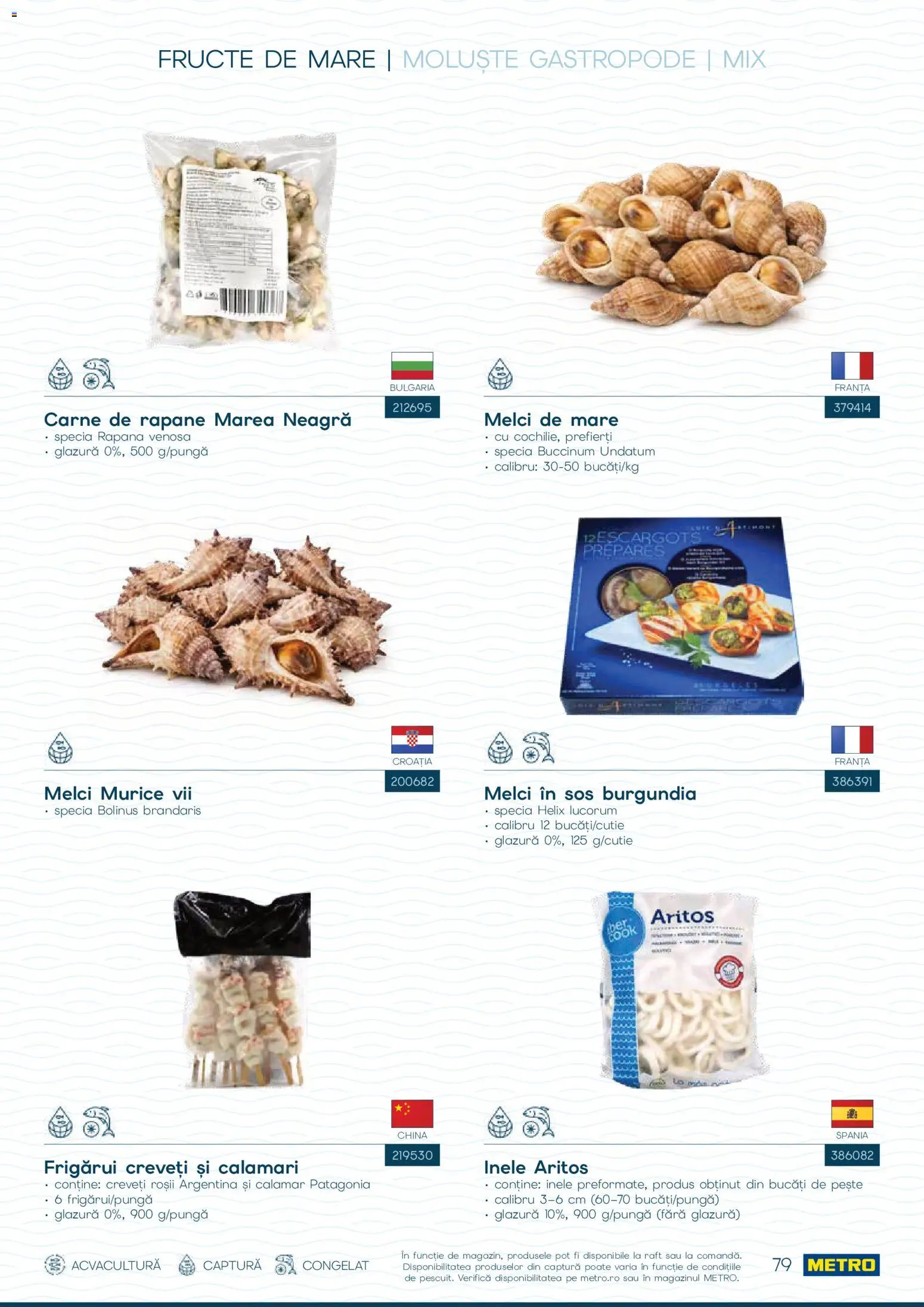 Catalog METRO 1 Octombrie - 30 Decembrie 2026 | Pagina 79 | Produse: Raft, Pește, Sos, Fructe De Mare