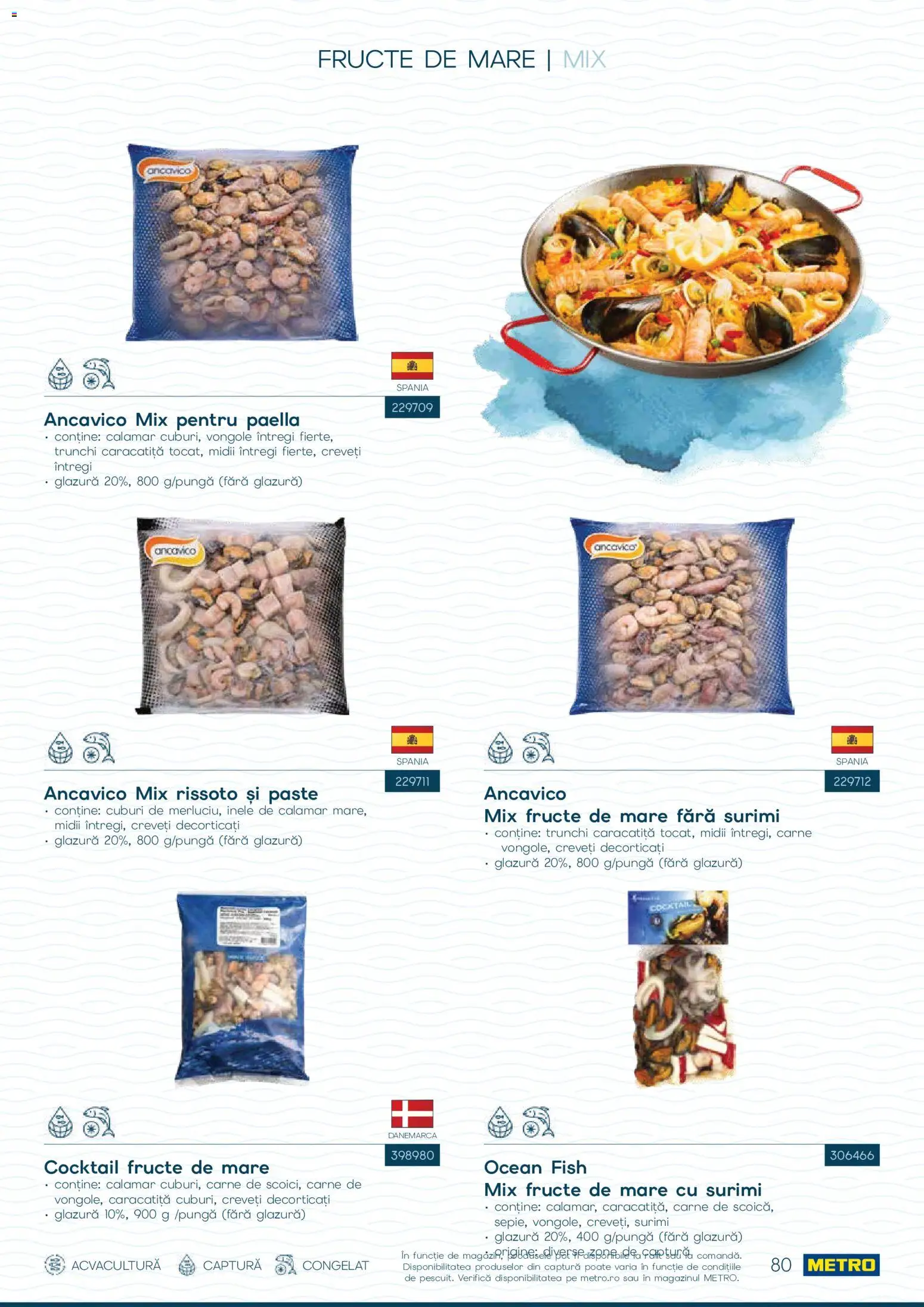 Catalog METRO 1 Octombrie - 30 Decembrie 2026 | Pagina 80 | Produse: Mix fructe, Paste, Trunchi, Fructe De Mare