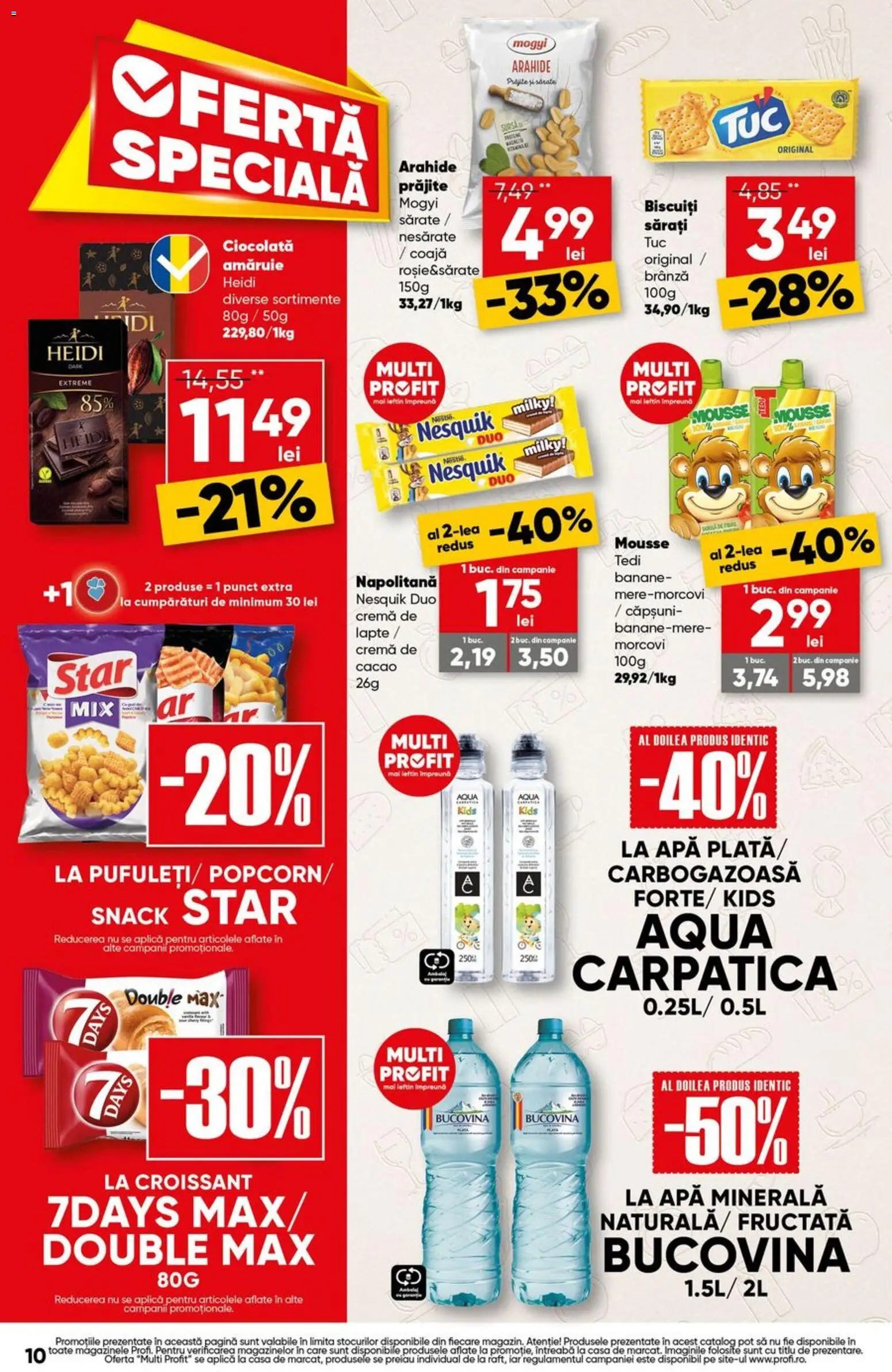 Catalog Profi 1 - 6 Octombrie 2026 | Pagina 10 | Produse: Napolitane, Ciocolată, Banane, Biscuiți
