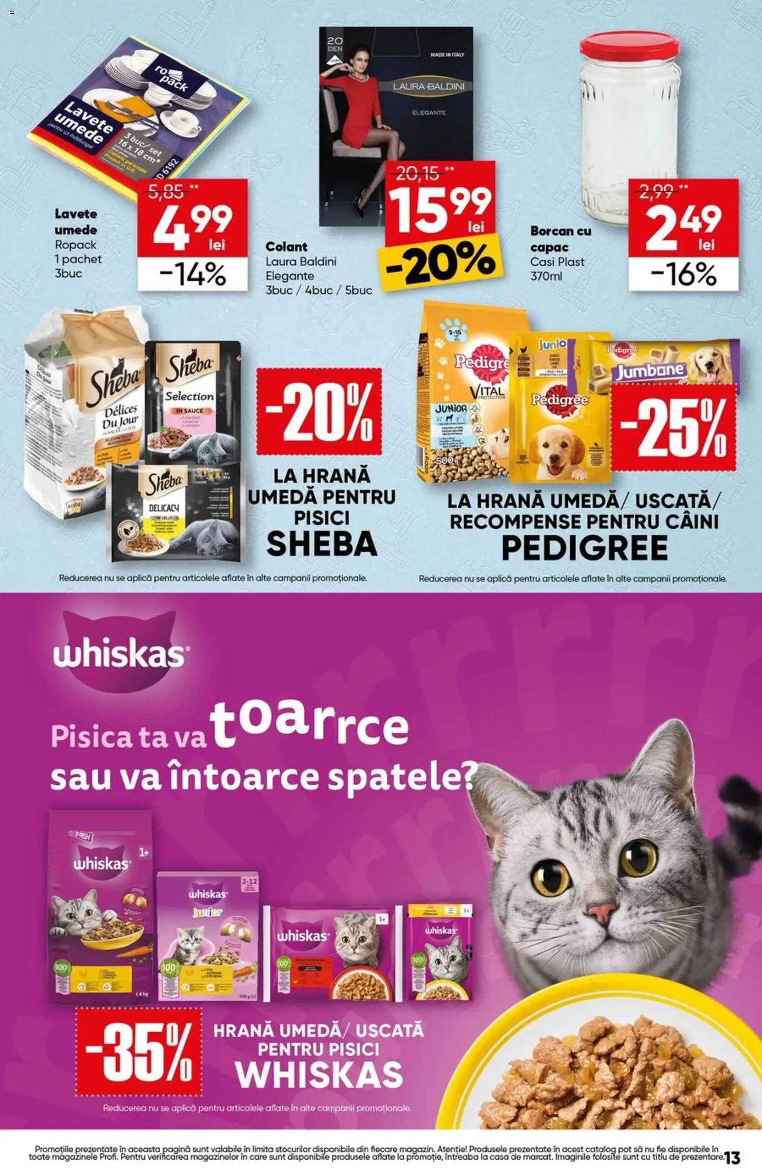 Catalog Profi 1 - 6 Octombrie 2026 | Pagina 13 | Produse: Whiskas, Borcan, Sport, Lavete