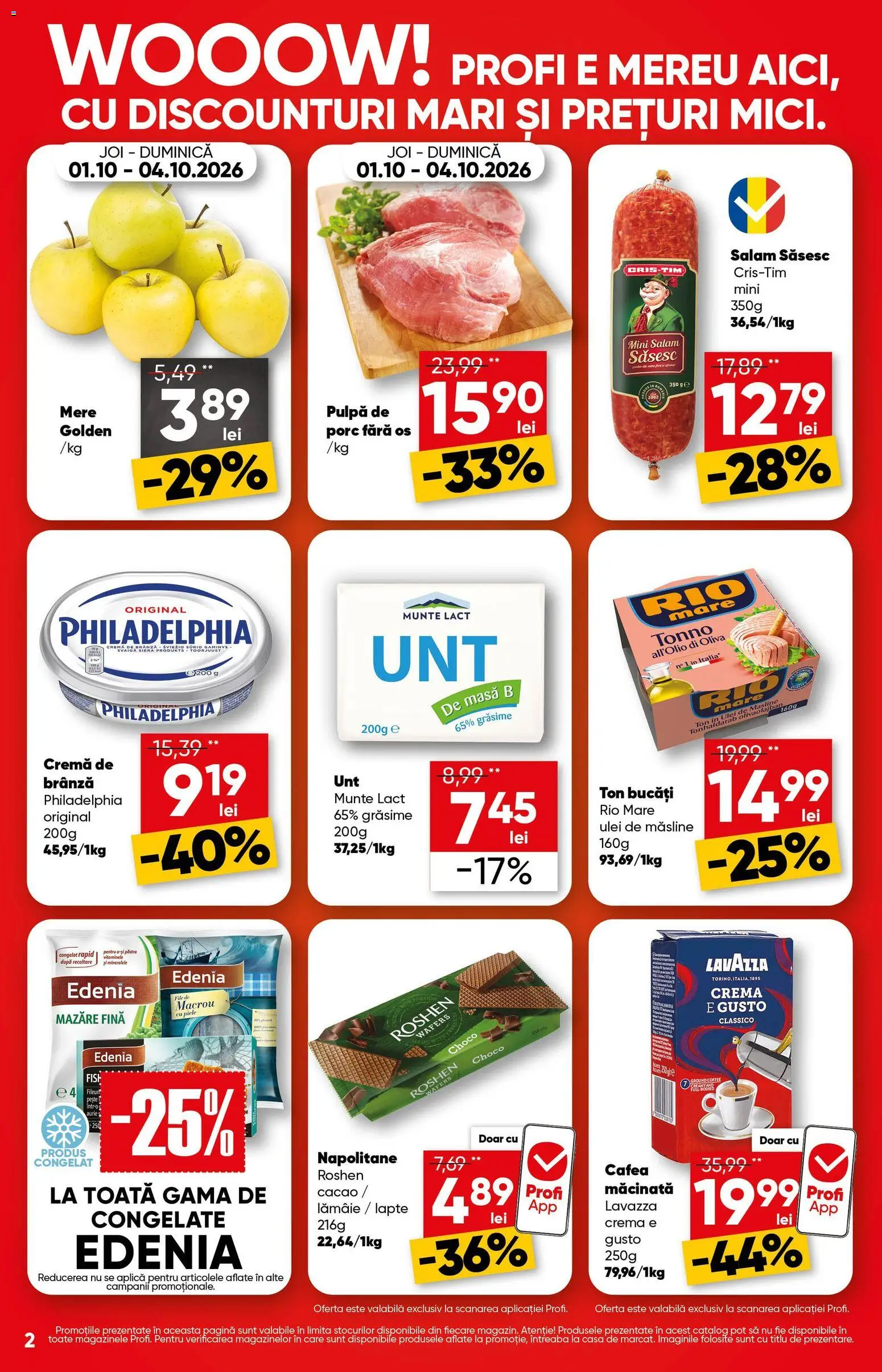 Catalog Profi 1 - 6 Octombrie 2026 | Pagina 2 | Produse: Cafea macinata, Ulei de masline, Cafea, Cacao