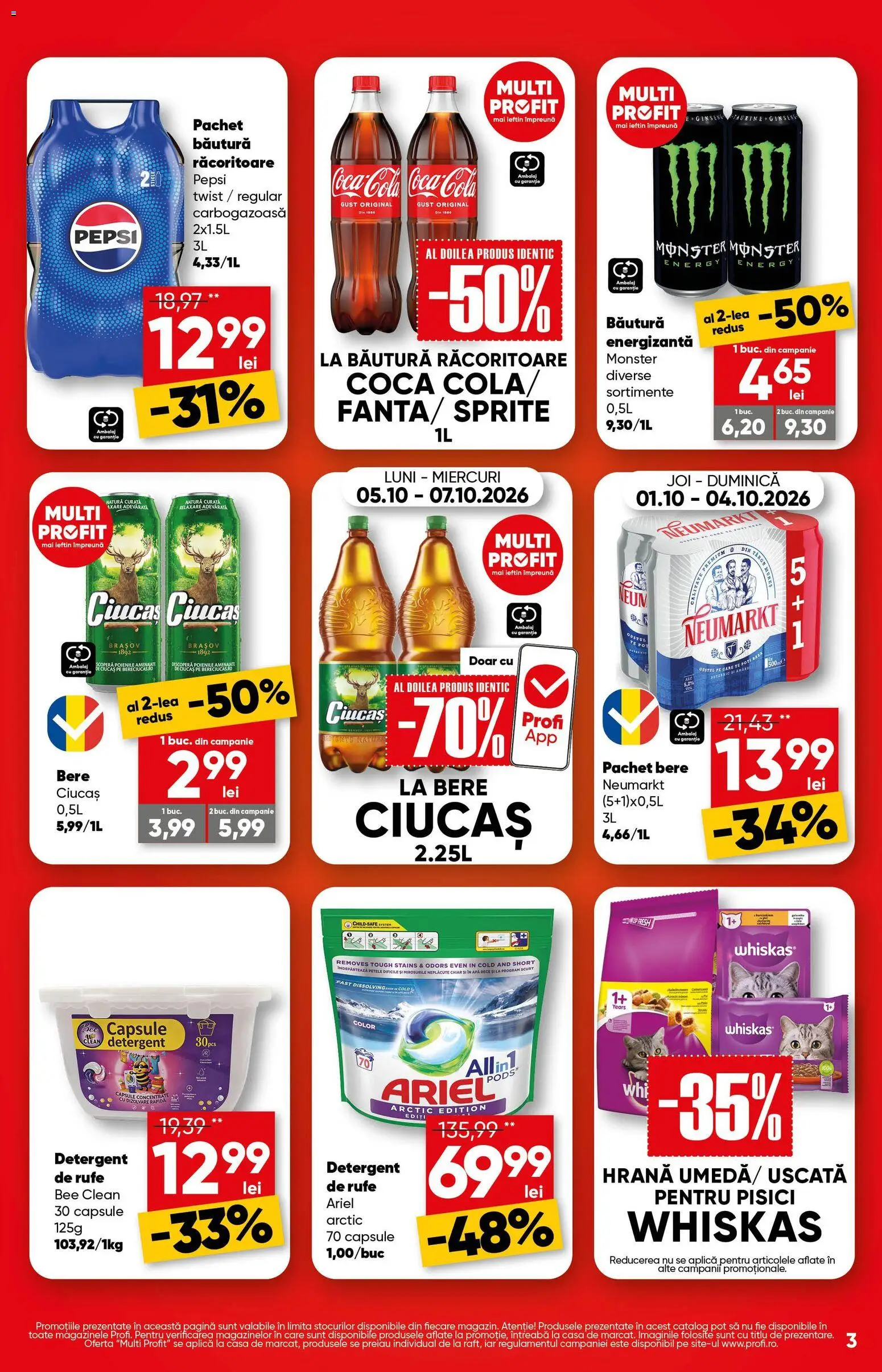 Catalog Profi 1 - 6 Octombrie 2026 | Pagina 3 | Produse: Clean, Aplică, Pepsi, Bere