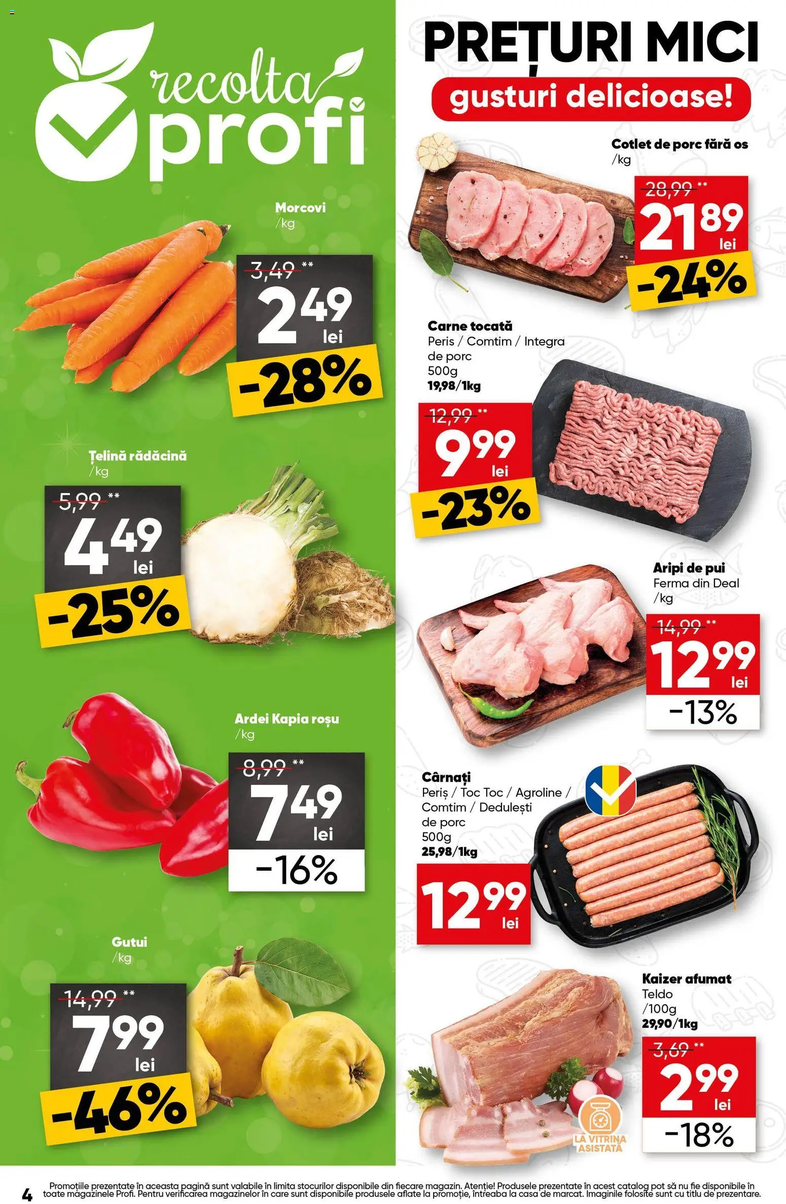 Catalog Profi 1 - 6 Octombrie 2026 | Pagina 4 | Produse: Pui, Vitrină, Bacon, Carne tocată