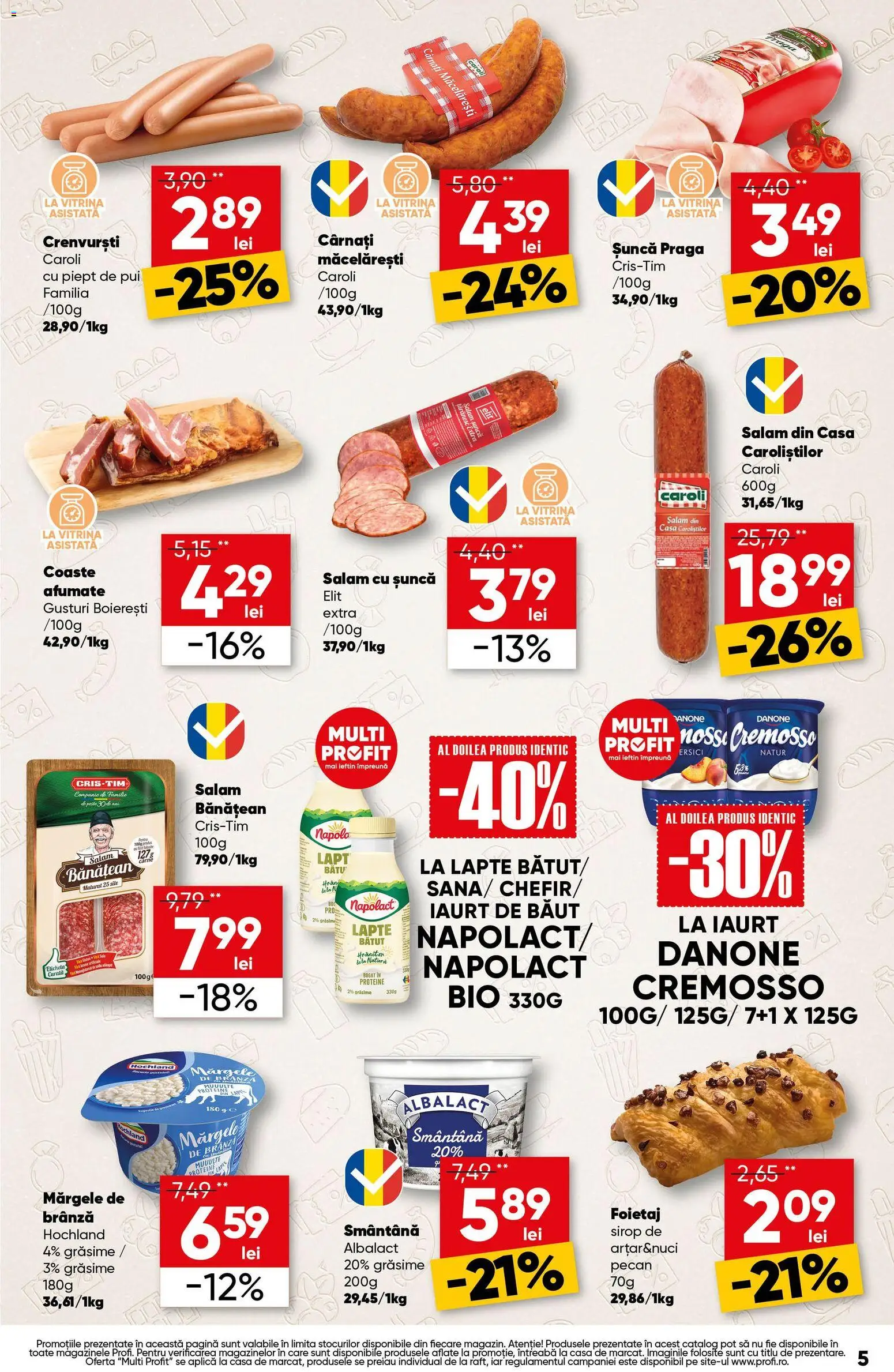 Catalog Profi 1 - 6 Octombrie 2026 | Pagina 5 | Produse: Sunca praga, Proteine, Chefir, Hochland