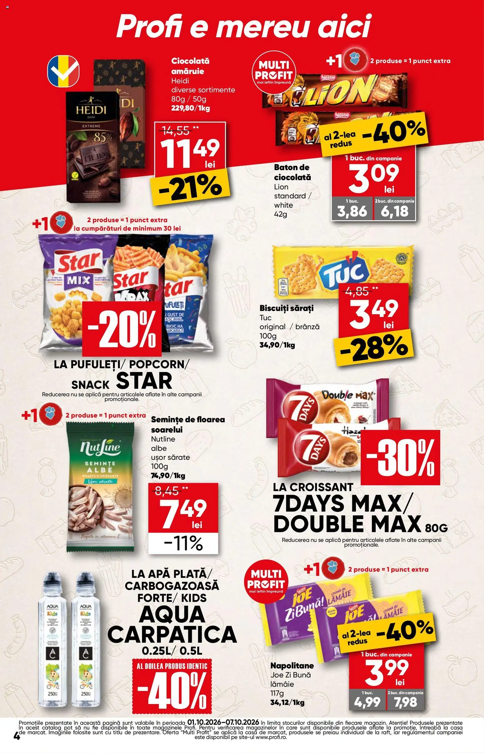 Catalog Profi 1 - 6 Octombrie 2026 | Pagina 4 | Produse: Aplică, Brânză, Heidi, Biscuiți