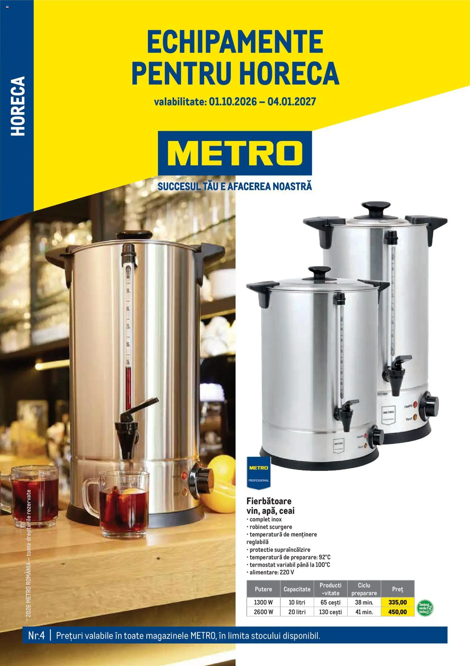 Catalog METRO 1 Octombrie 2026 - 3 Ianuarie 2027 | Pagina 1 | Produse: Ceai
