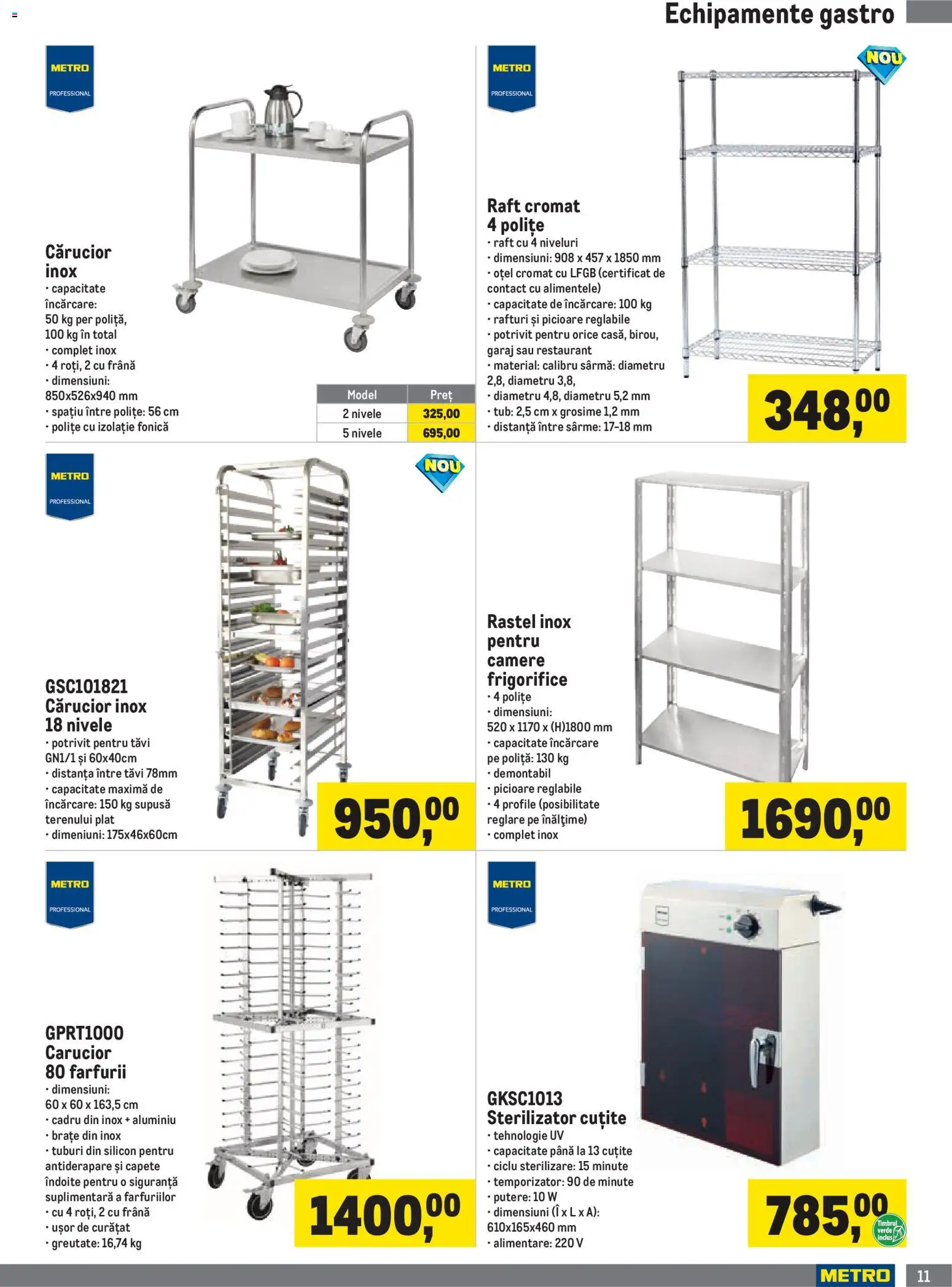Catalog METRO 1 Octombrie 2026 - 3 Ianuarie 2027 | Pagina 11 | Produse: Gastro, Raft