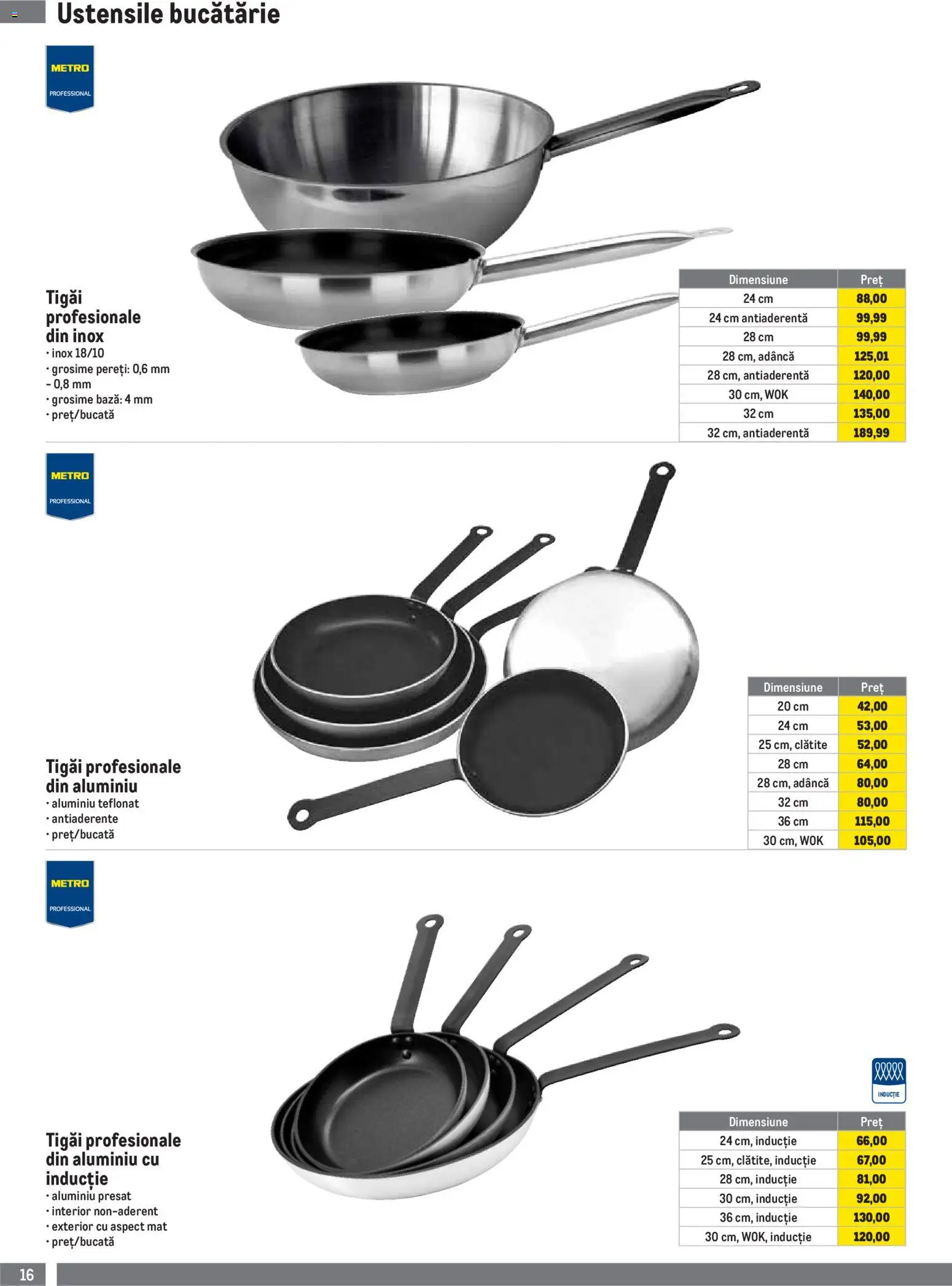 Catalog METRO 1 Octombrie 2026 - 3 Ianuarie 2027 | Pagina 16 | Produse: Bucătărie, Clătite