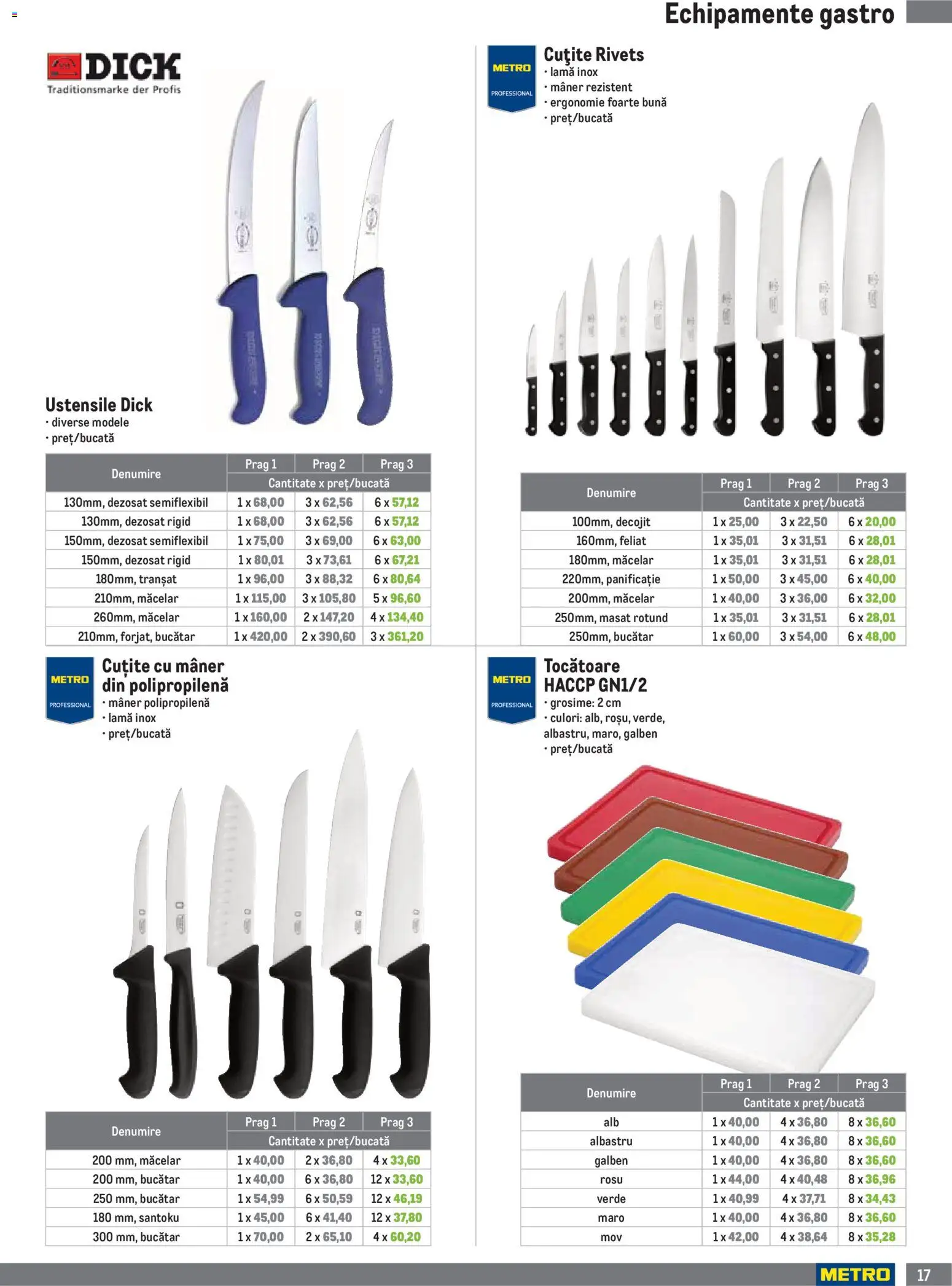 Catalog METRO 1 Octombrie 2026 - 3 Ianuarie 2027 | Pagina 17 | Produse: Gastro, Mâner, Tocatoare