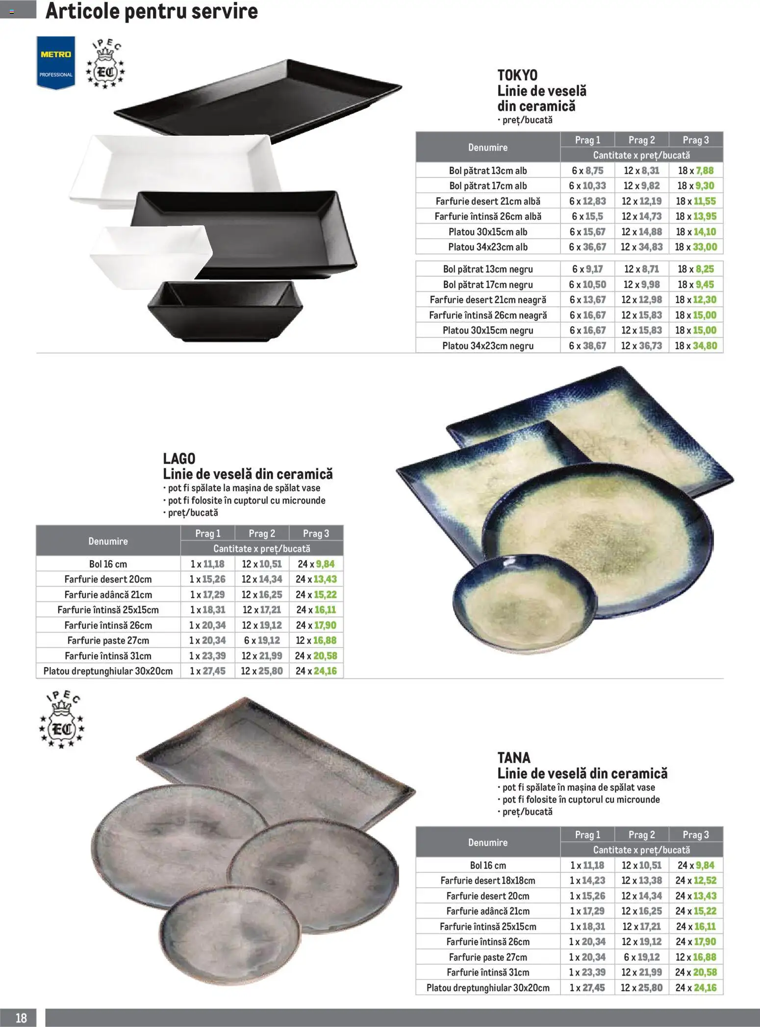 Catalog METRO 1 Octombrie 2026 - 3 Ianuarie 2027 | Pagina 18 | Produse: Mașină De Spălat, Mașină De Spălat Vase, Vase, Paste