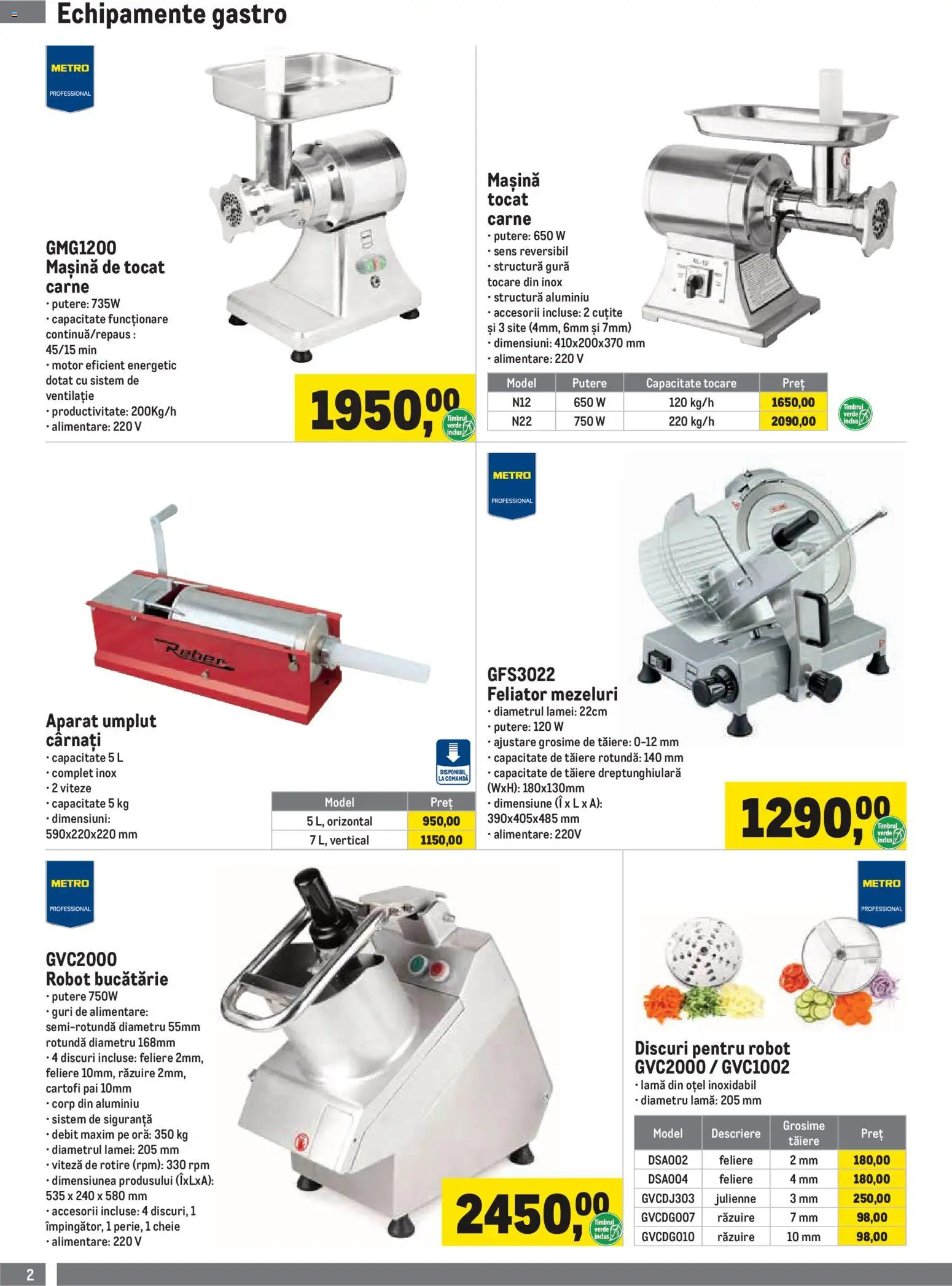 Catalog METRO 1 Octombrie 2026 - 3 Ianuarie 2027 | Pagina 2 | Produse: Gastro, Cheie, Cartofi, Cârnați