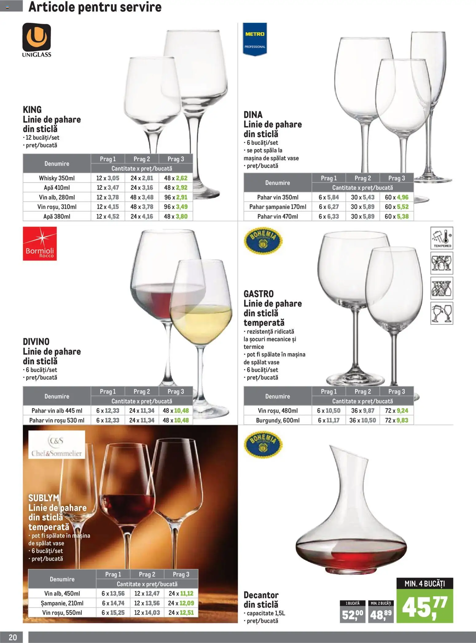 Catalog METRO 1 Octombrie 2026 - 3 Ianuarie 2027 | Pagina 20 | Produse: Vin rosu, Mașină De Spălat, Pahare, Vin