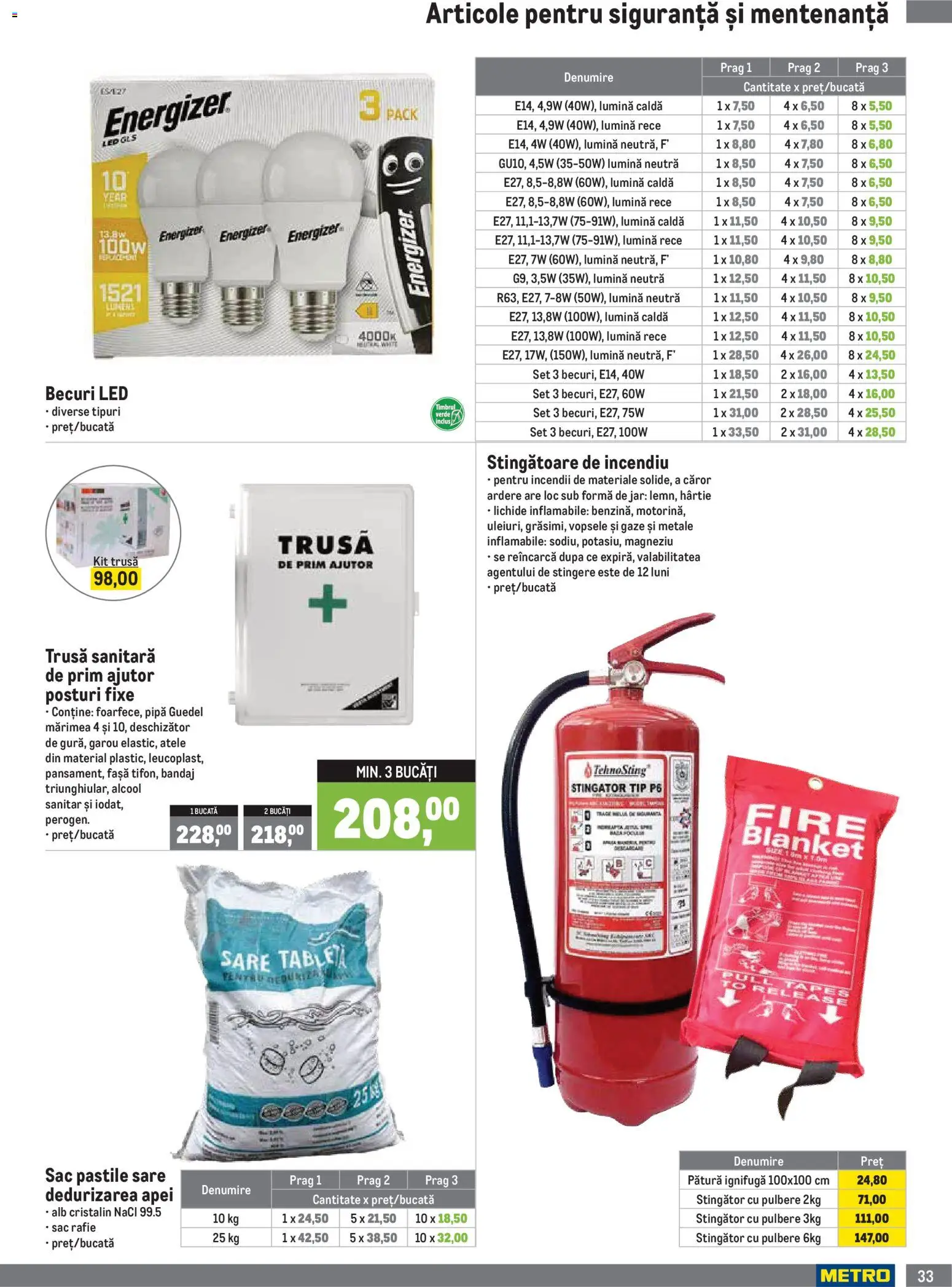 Catalog METRO 1 Octombrie 2026 - 3 Ianuarie 2027 | Pagina 33 | Produse: Pătură, Sac, Tip, Sare