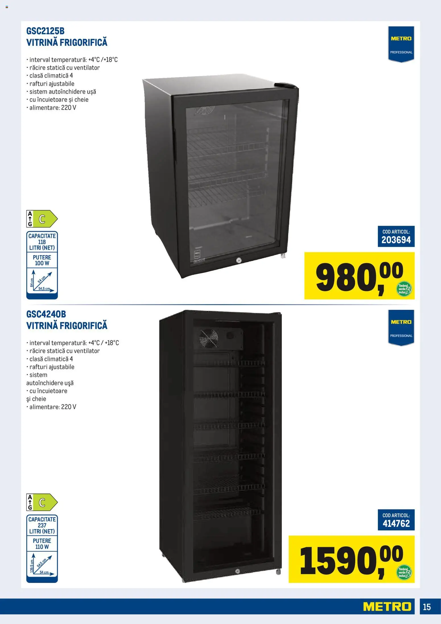 Catalog METRO 1 Octombrie 2026 - 3 Ianuarie 2027 | Pagina 15 | Produse: Ventilator, Cheie, Vitrină, Ușă