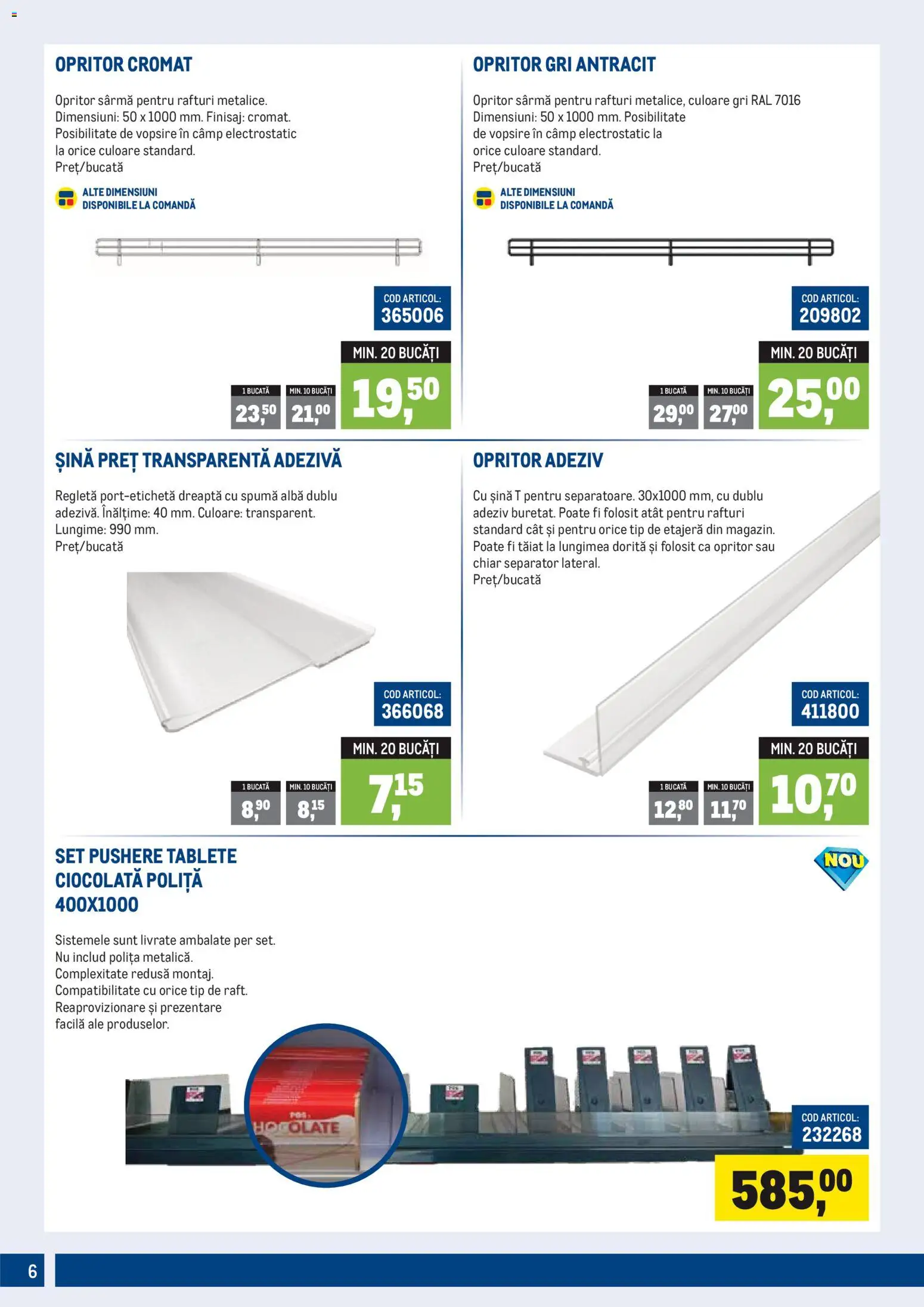 Catalog METRO 1 Octombrie 2026 - 3 Ianuarie 2027 | Pagina 6 | Produse: Etajeră, Ciocolată, Adeziv, Tip