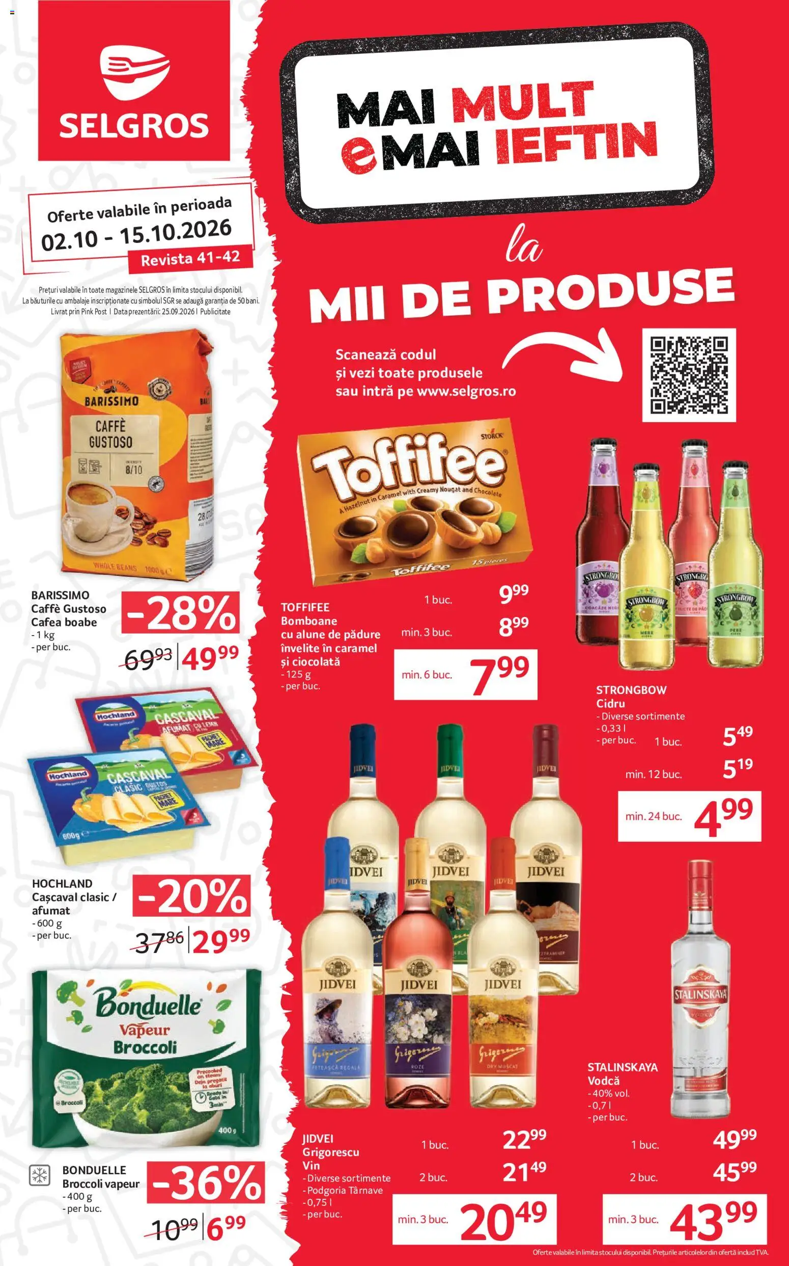 Catalog Selgros 2 - 14 Octombrie 2026 | Pagina 1 | Produse: Cafea, Bomboane, Broccoli, Alune de pădure