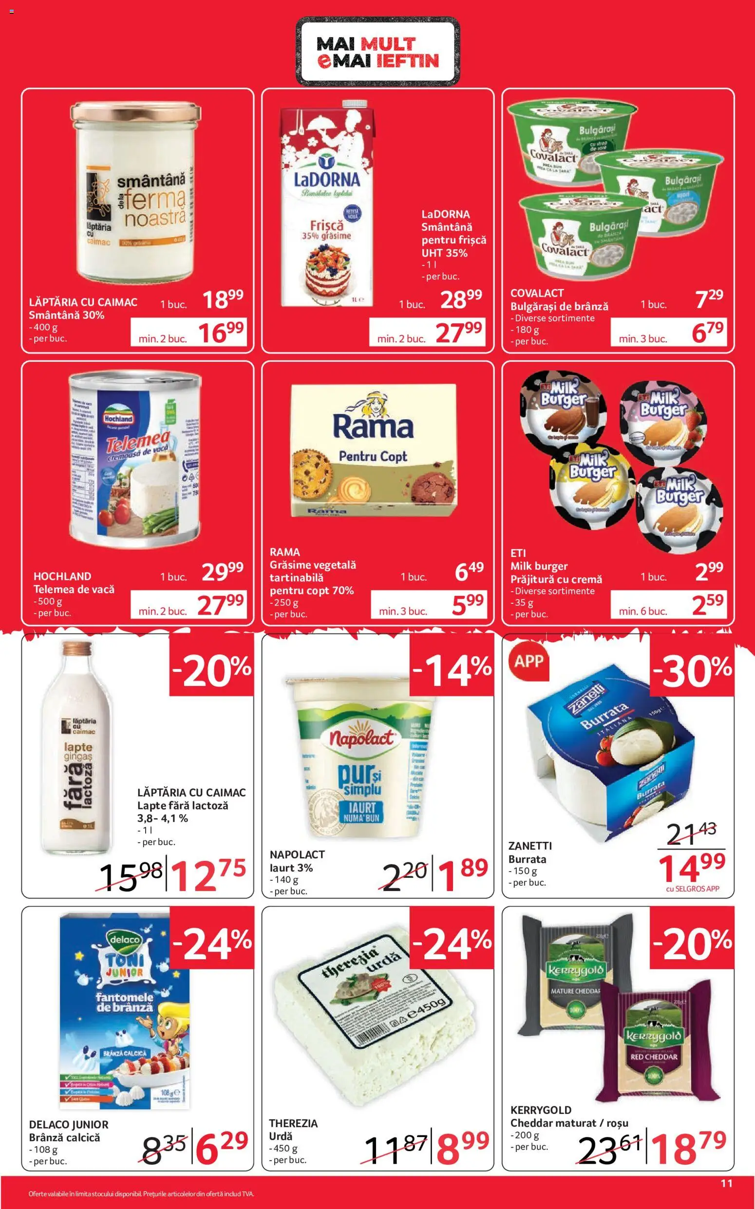 Catalog Selgros 2 - 14 Octombrie 2026 | Pagina 11 | Produse: Prăjitură, Hochland, Iaurt, Frișcă