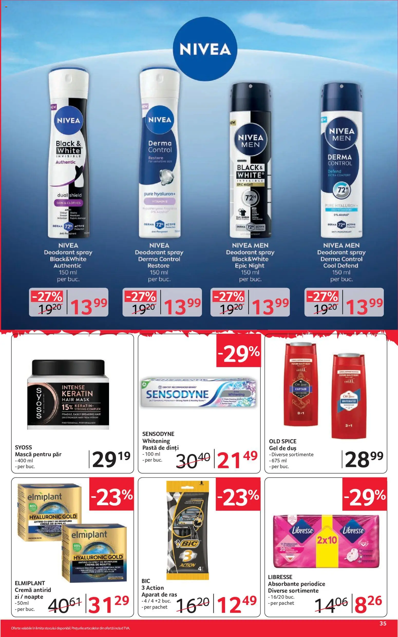Catalog Selgros 2 - 14 Octombrie 2026 | Pagina 35 | Produse: Aparat De Ras, Active, Gel de duș, Absorbante