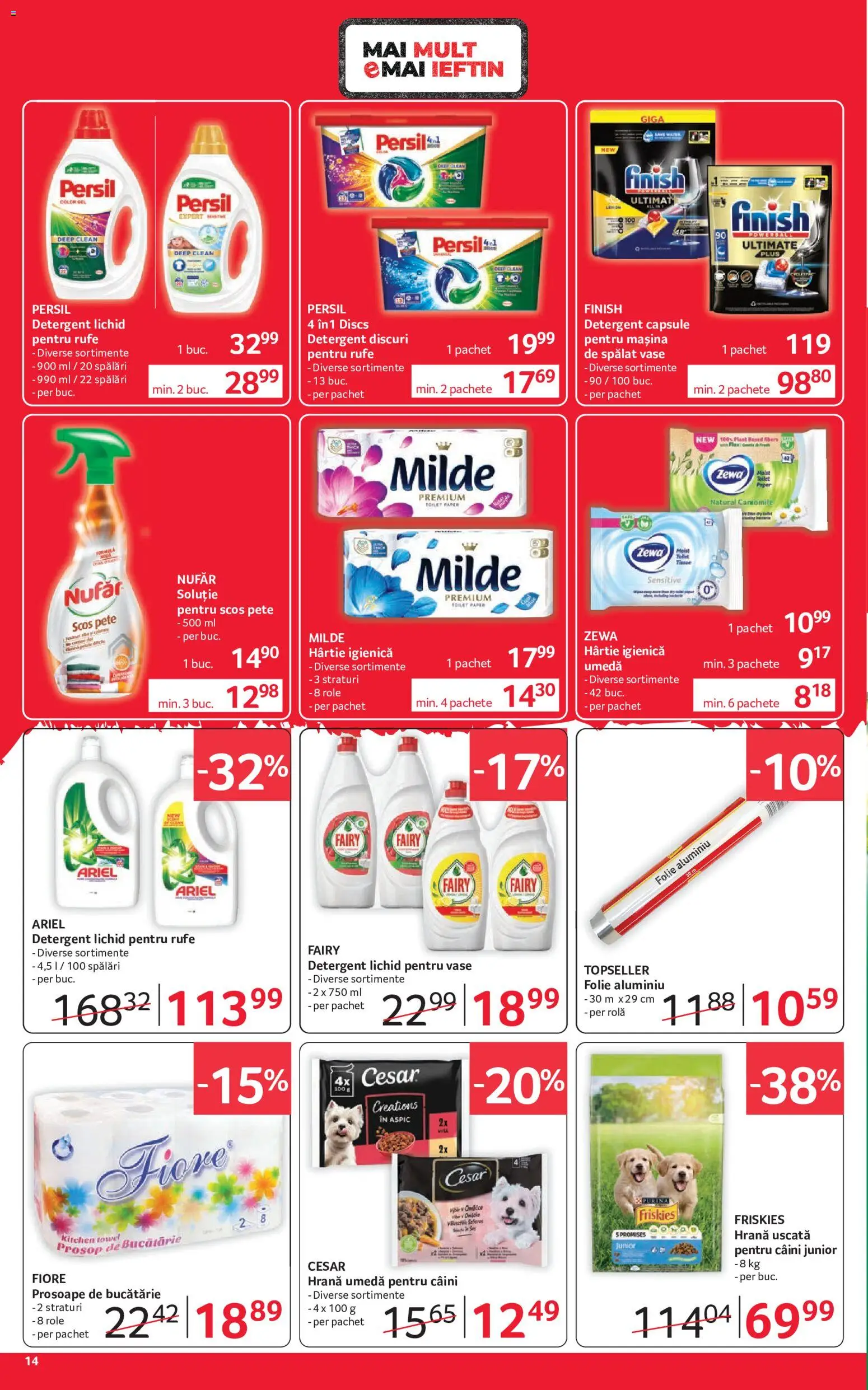 Catalog Selgros 2 - 14 Octombrie 2026 | Pagina 14 | Produse: Clean, Prosoape de bucătărie, Detergent Capsule, Bucătărie