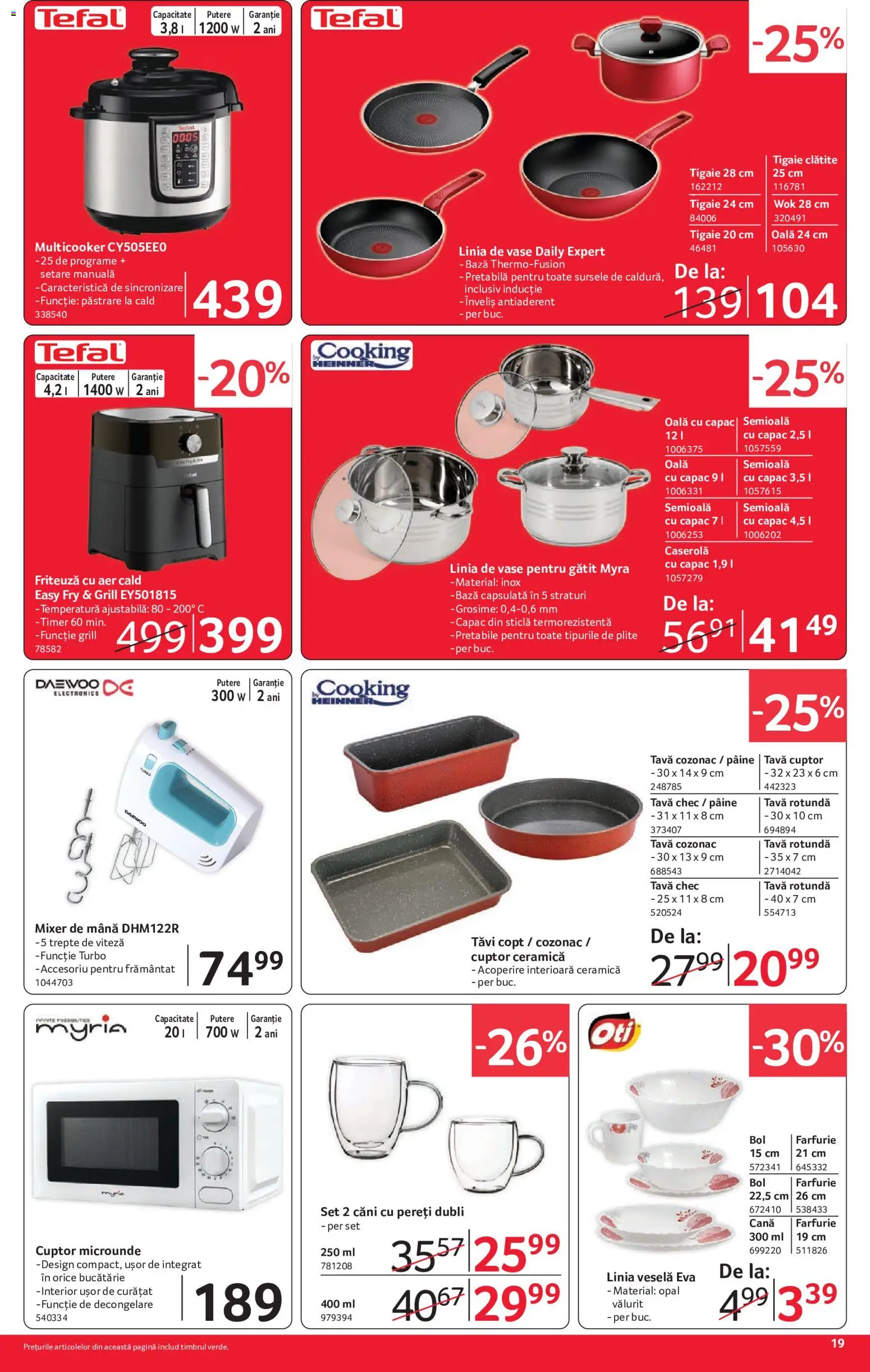 Catalog Selgros 2 - 14 Octombrie 2026 | Pagina 19 | Produse: Cuptor, Bucătărie, Clătite, Farfurie