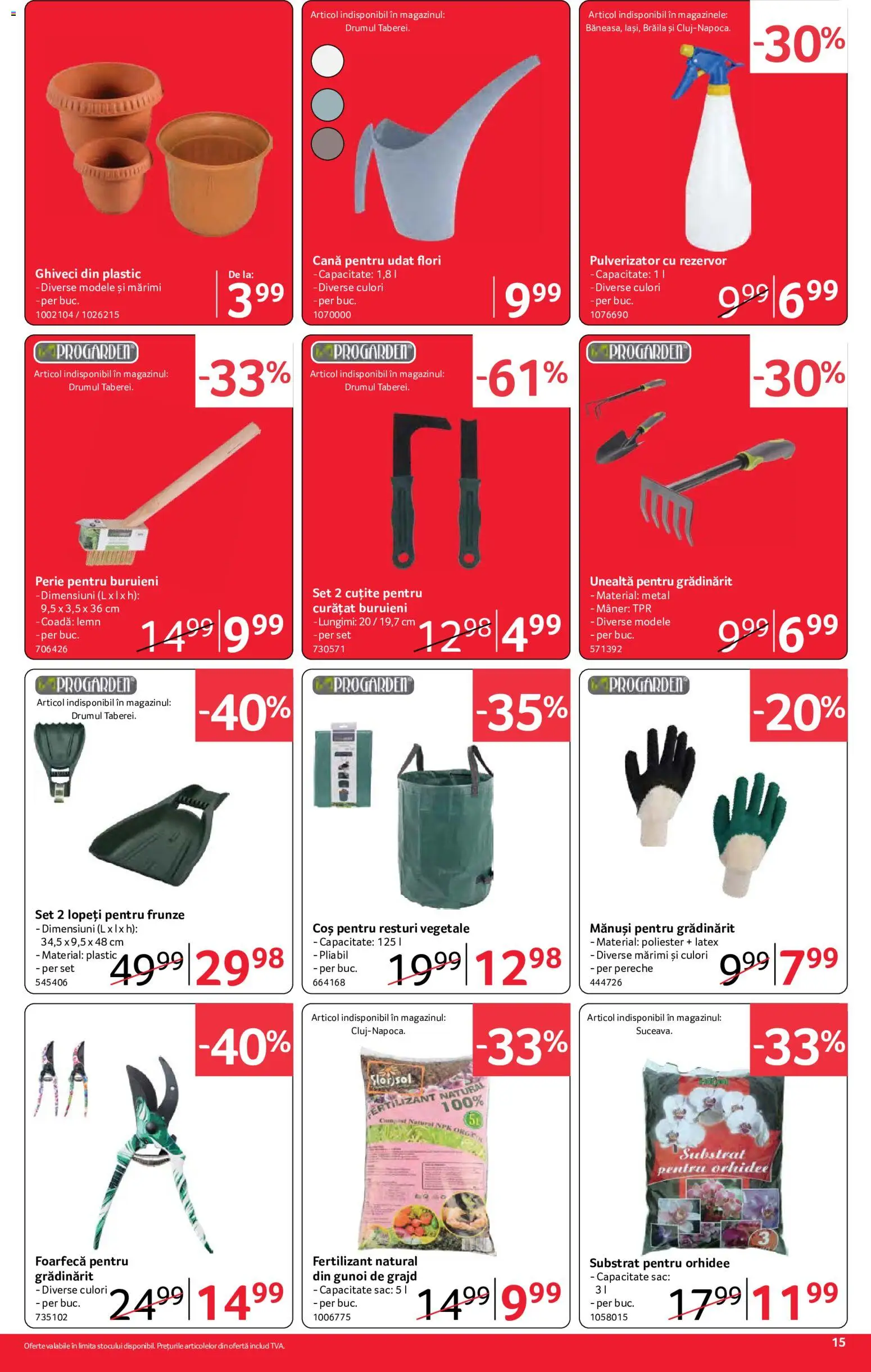 Catalog Selgros 2 - 14 Octombrie 2026 | Pagina 15 | Produse: Mâner, Ghiveci, Sac, Flori