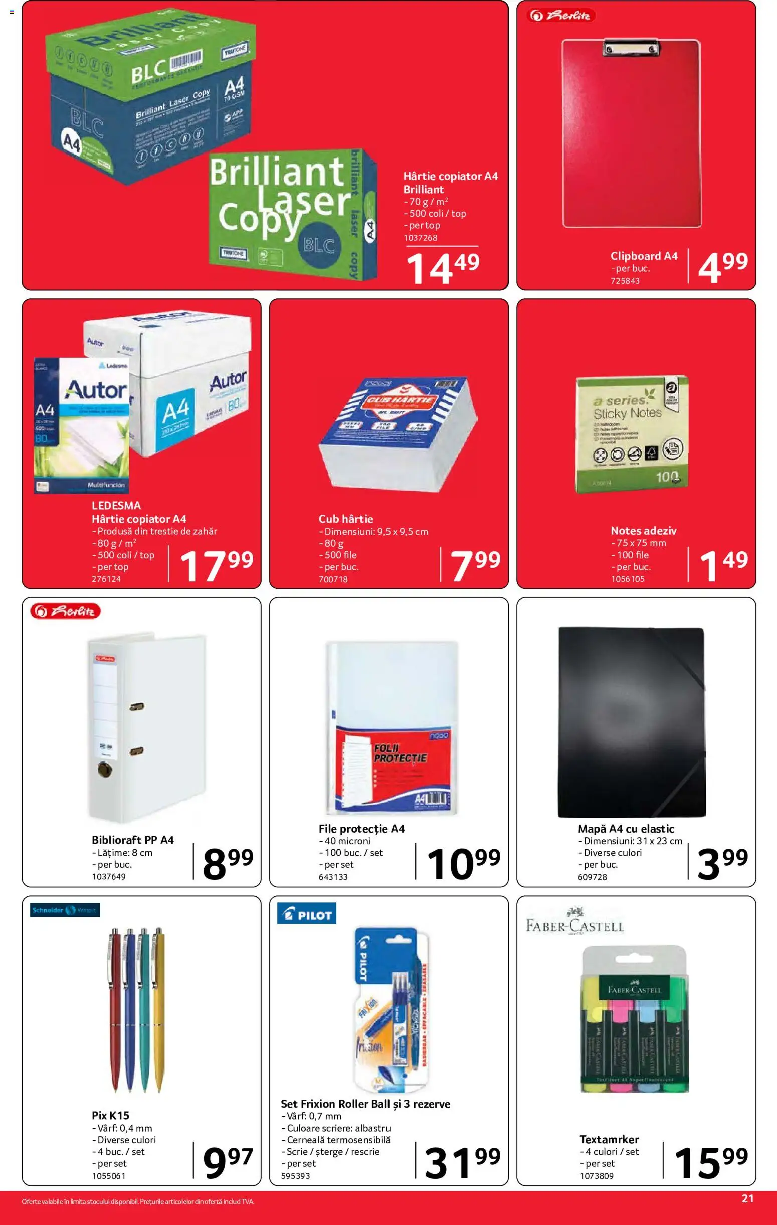 Catalog Selgros 2 - 14 Octombrie 2026 | Pagina 21 | Produse: Clipboard, Top, Adeziv, Zahăr
