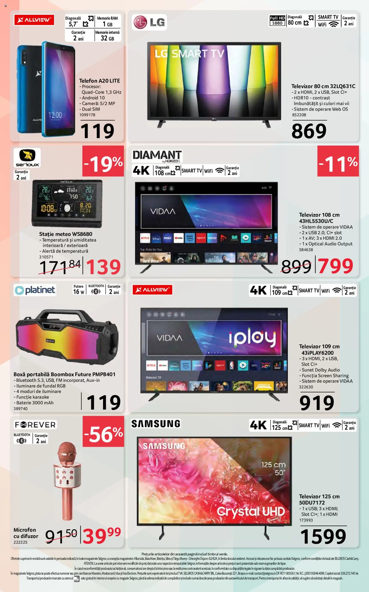 Catalog Selgros 2 - 14 Octombrie 2026 | Pagina 22 | Produse: Televizor, Cif, Alba, Usb