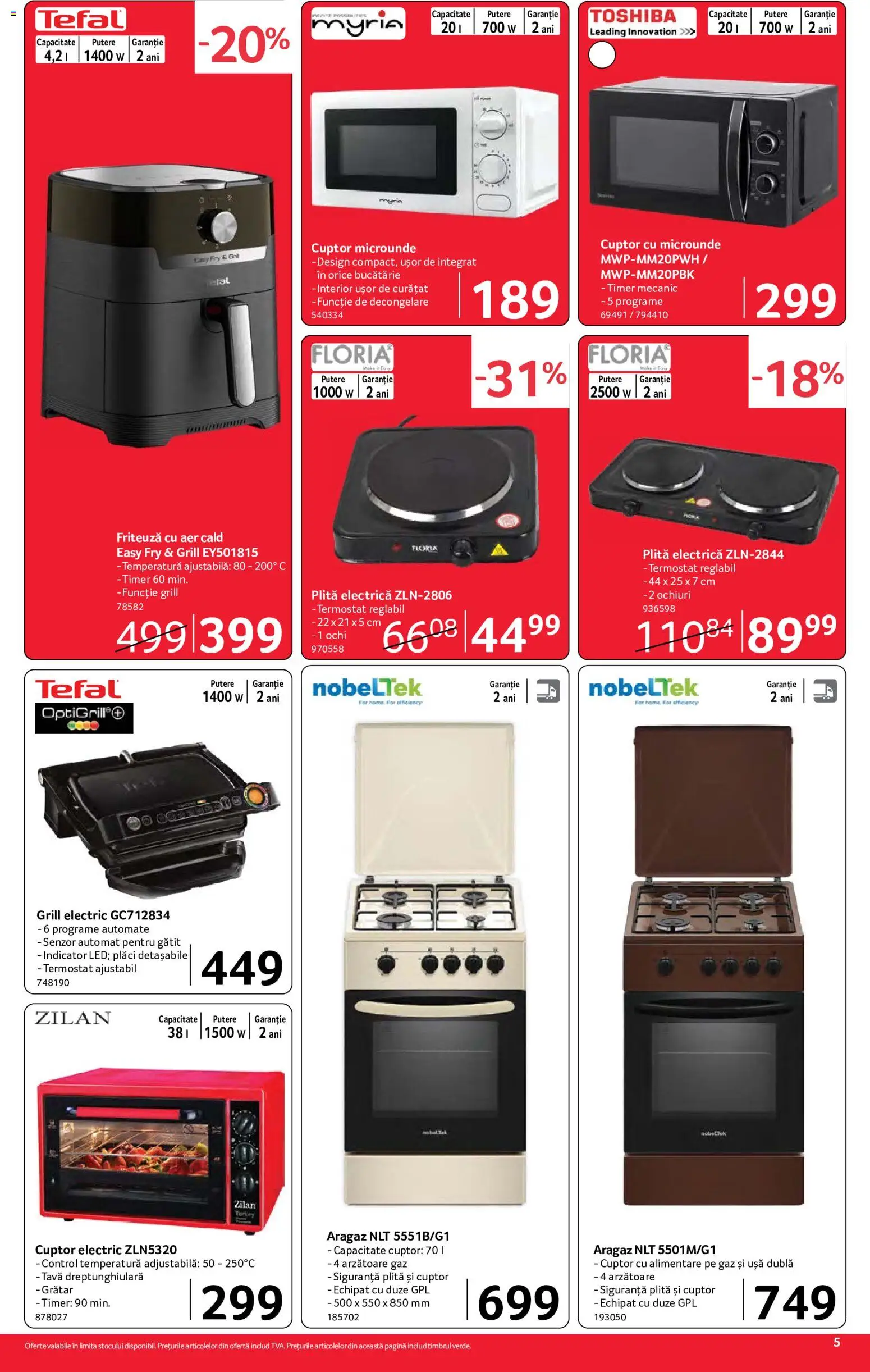 Catalog Selgros 2 - 14 Octombrie 2026 | Pagina 5 | Produse: Electrică, Cuptor, Aragaz, Grătar