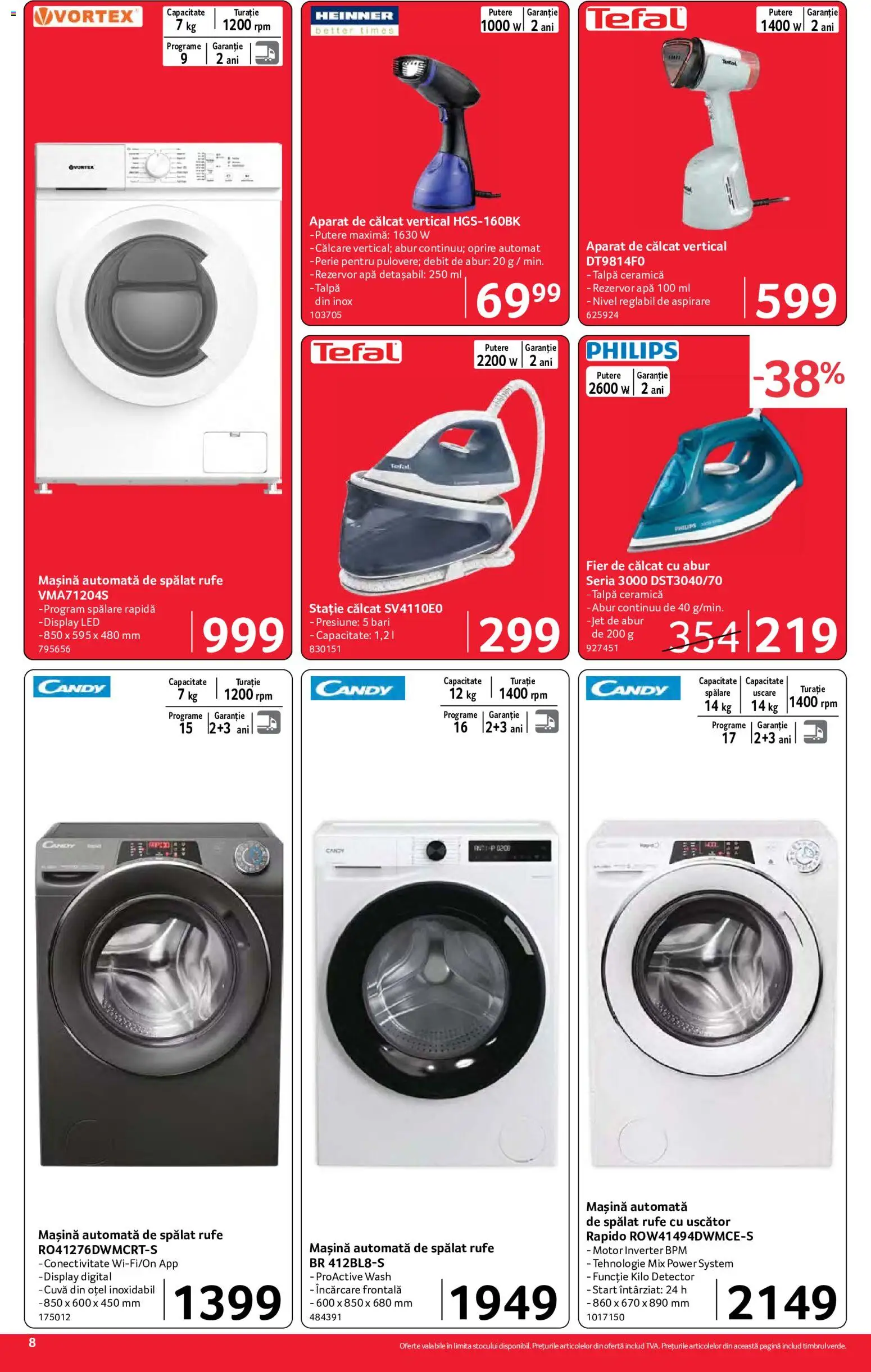 Catalog Selgros 2 - 14 Octombrie 2026 | Pagina 8 | Produse: Philips, Fier de călcat, Uscător, Perie
