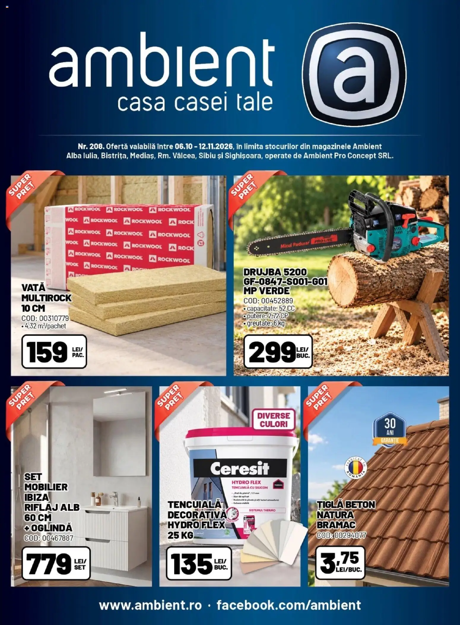 Catalog Ambient 6 Octombrie - 11 Noiembrie 2026 | Pagina 1 | Produse: Ceresit, Alba, Oglindă, Țiglă