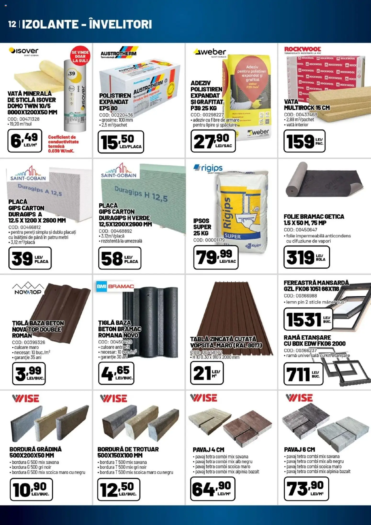 Catalog Ambient 6 Octombrie - 11 Noiembrie 2026 | Pagina 12 | Produse: Tablă, Țiglă, Polistiren, Adeziv
