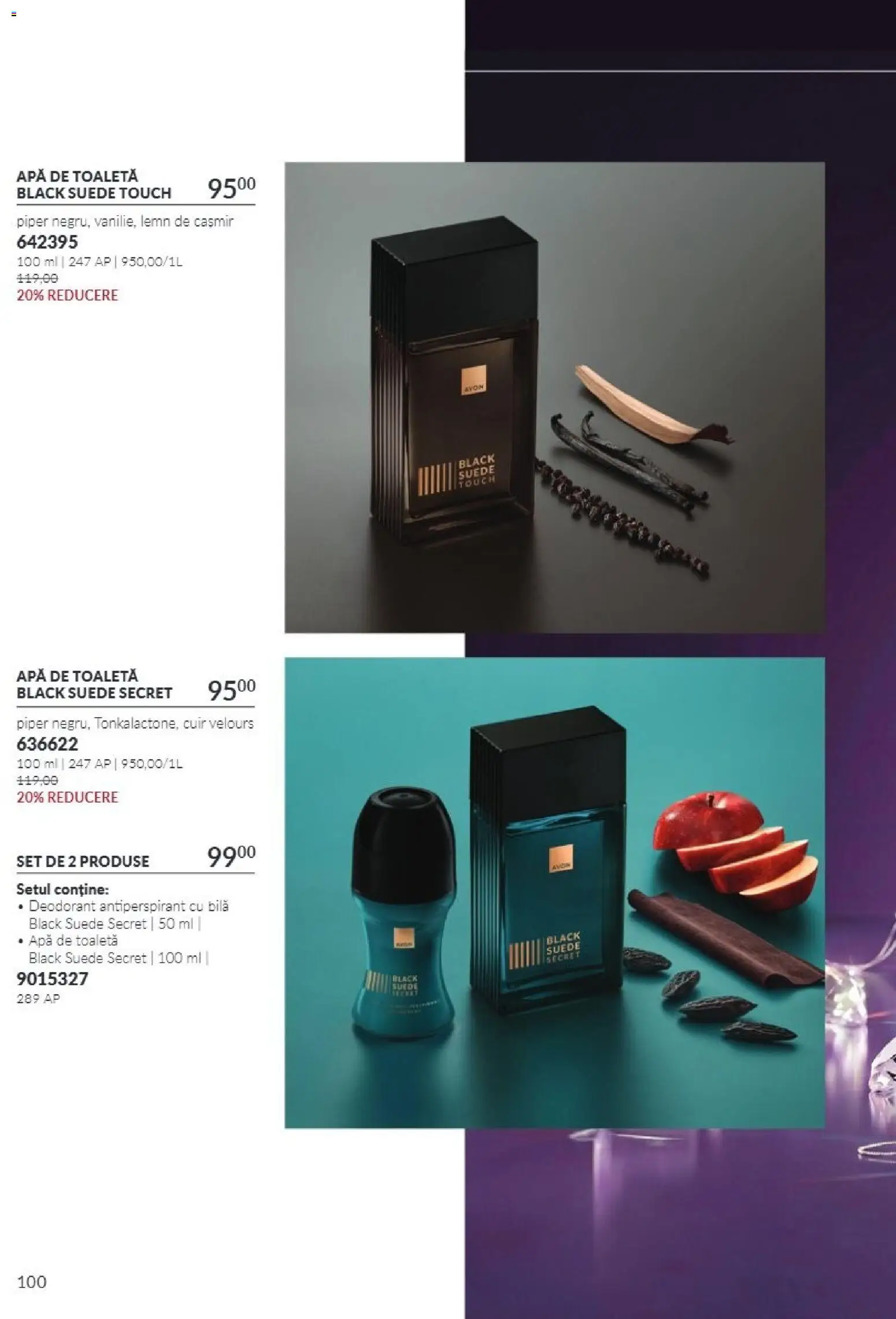Catalog Avon 1 - 31 Octombrie 2026 | Pagina 100 | Produse: Toaletă, Apă de toaletă, Antiperspirant, Apă