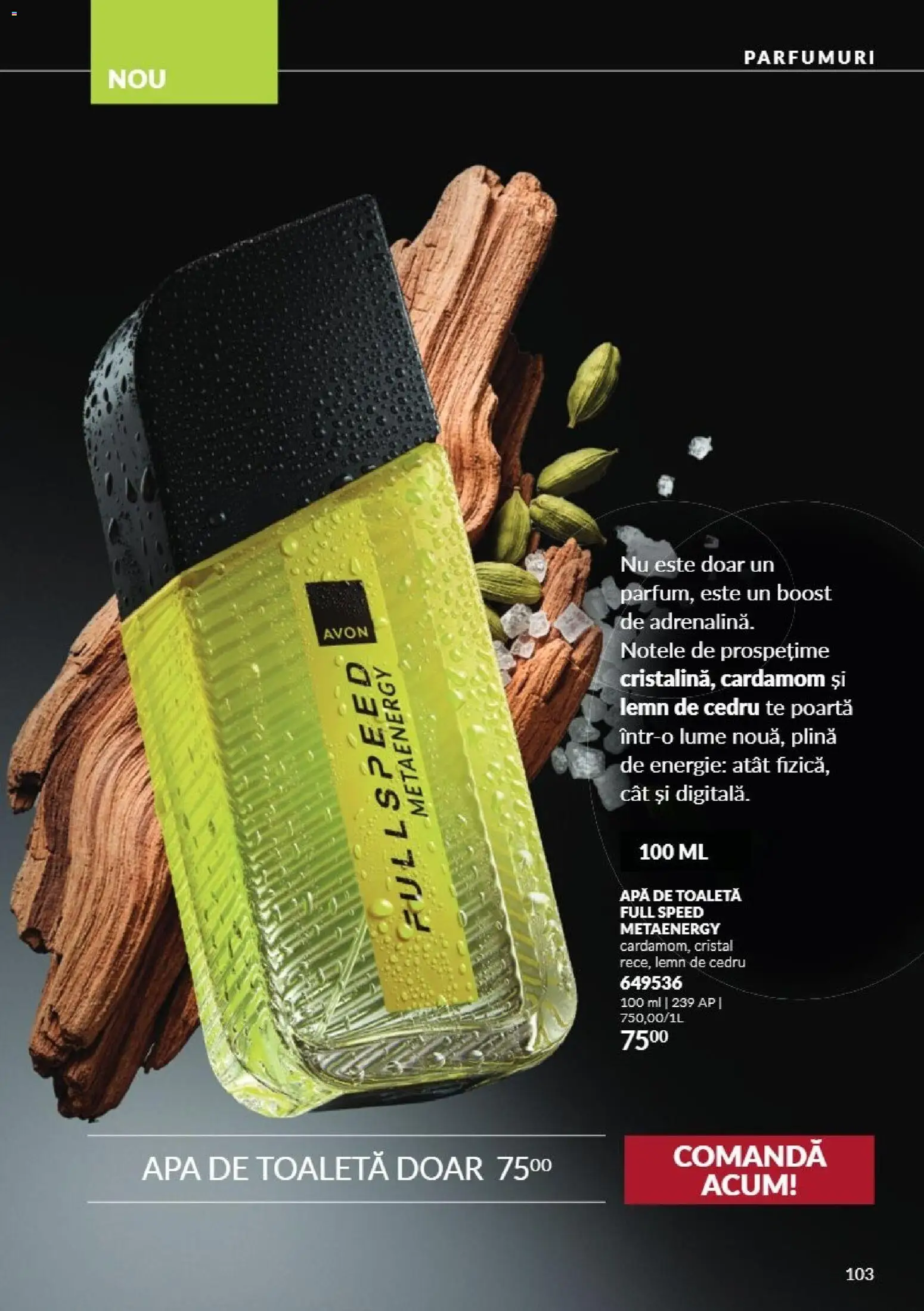 Catalog Avon 1 - 31 Octombrie 2026 | Pagina 103 | Produse: Toaletă, Apă de toaletă, Apă