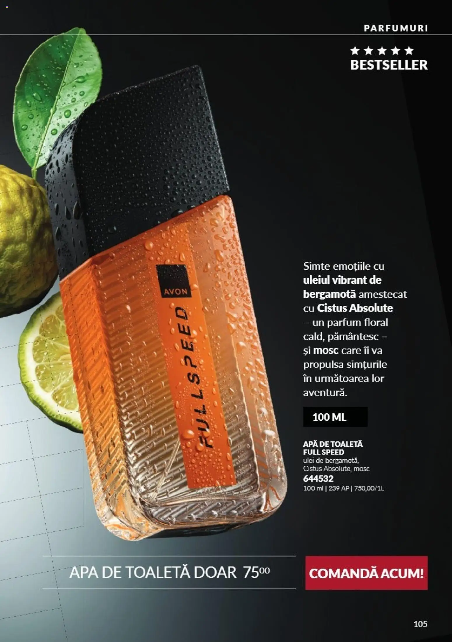 Catalog Avon 1 - 31 Octombrie 2026 | Pagina 105 | Produse: Toaletă, Parfum, Apă de toaletă, Apă