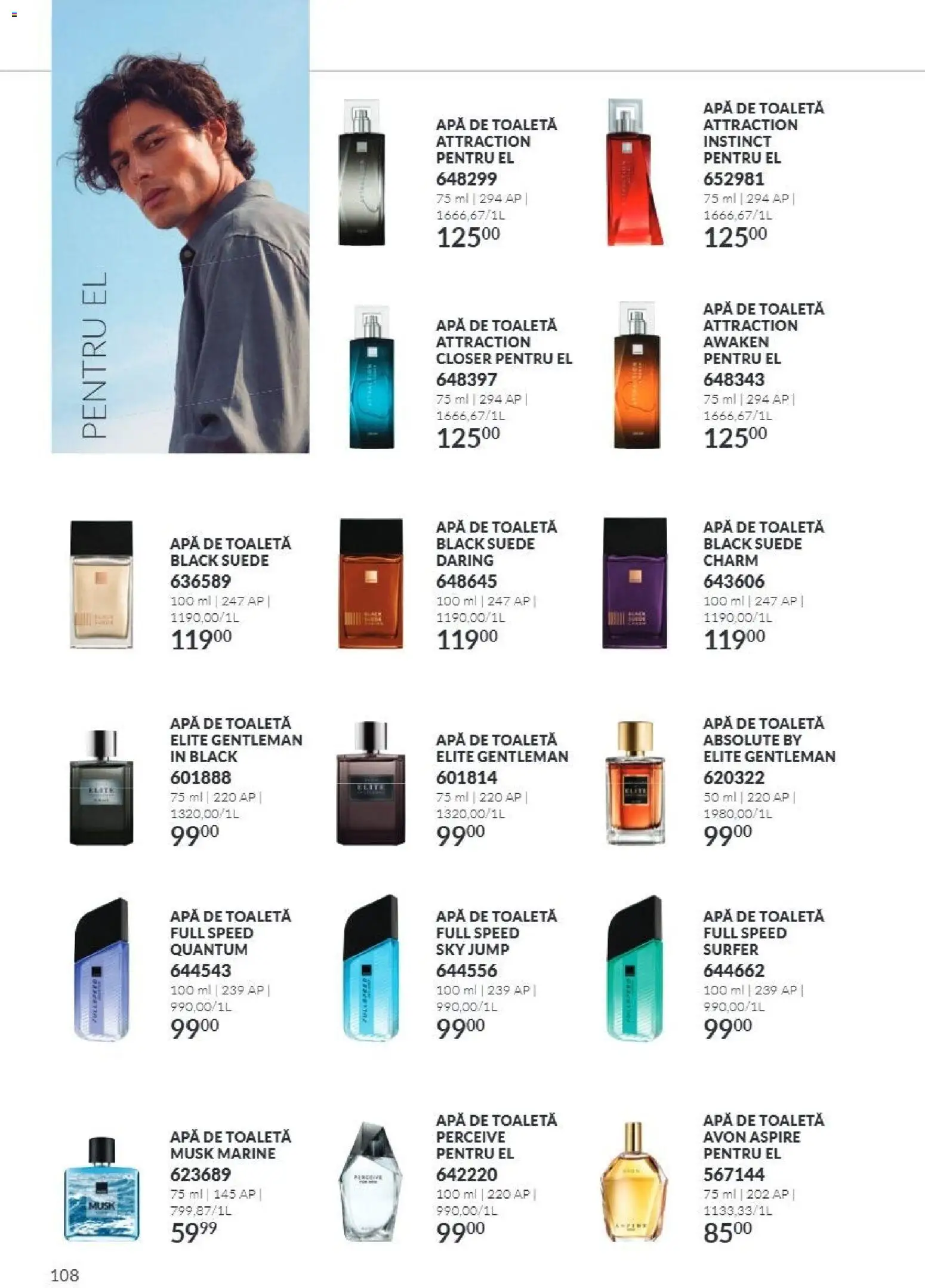 Catalog Avon 1 - 31 Octombrie 2026 | Pagina 108 | Produse: Toaletă, Apă de toaletă, Apă, Black