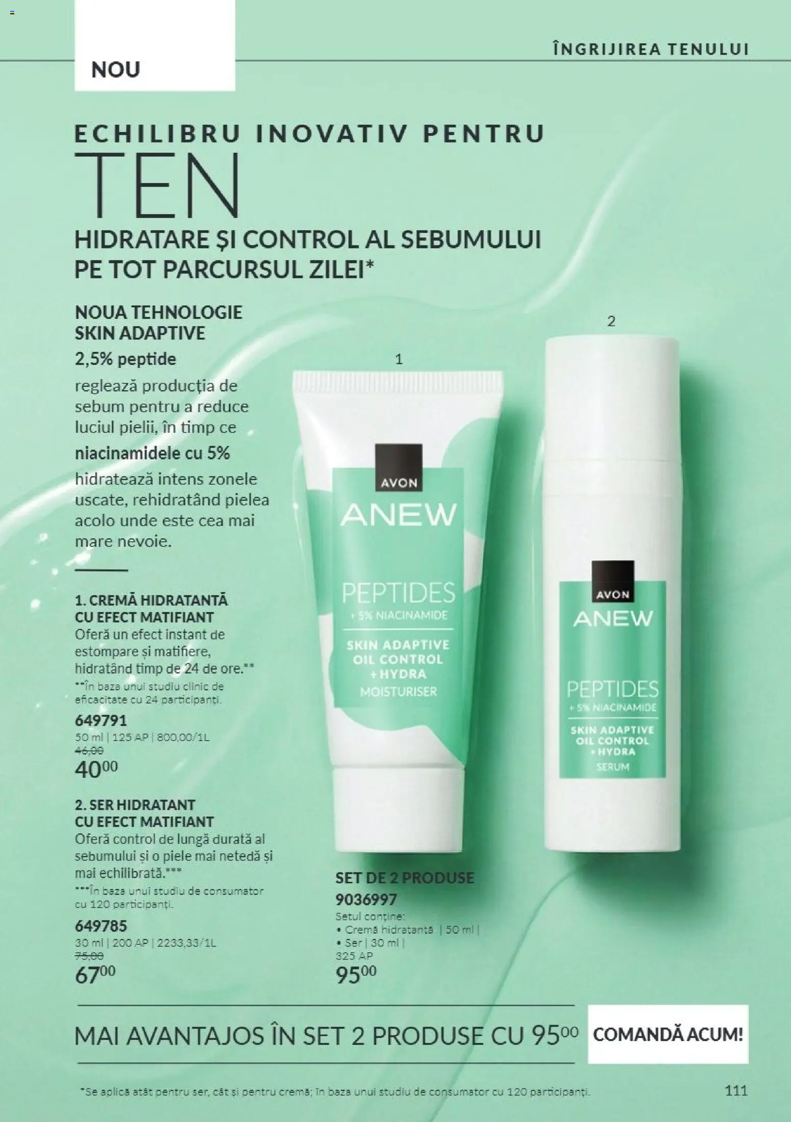 Catalog Avon 1 - 31 Octombrie 2026 | Pagina 111 | Produse: Serum, Aplică, Cremă hidratantă, Cremă