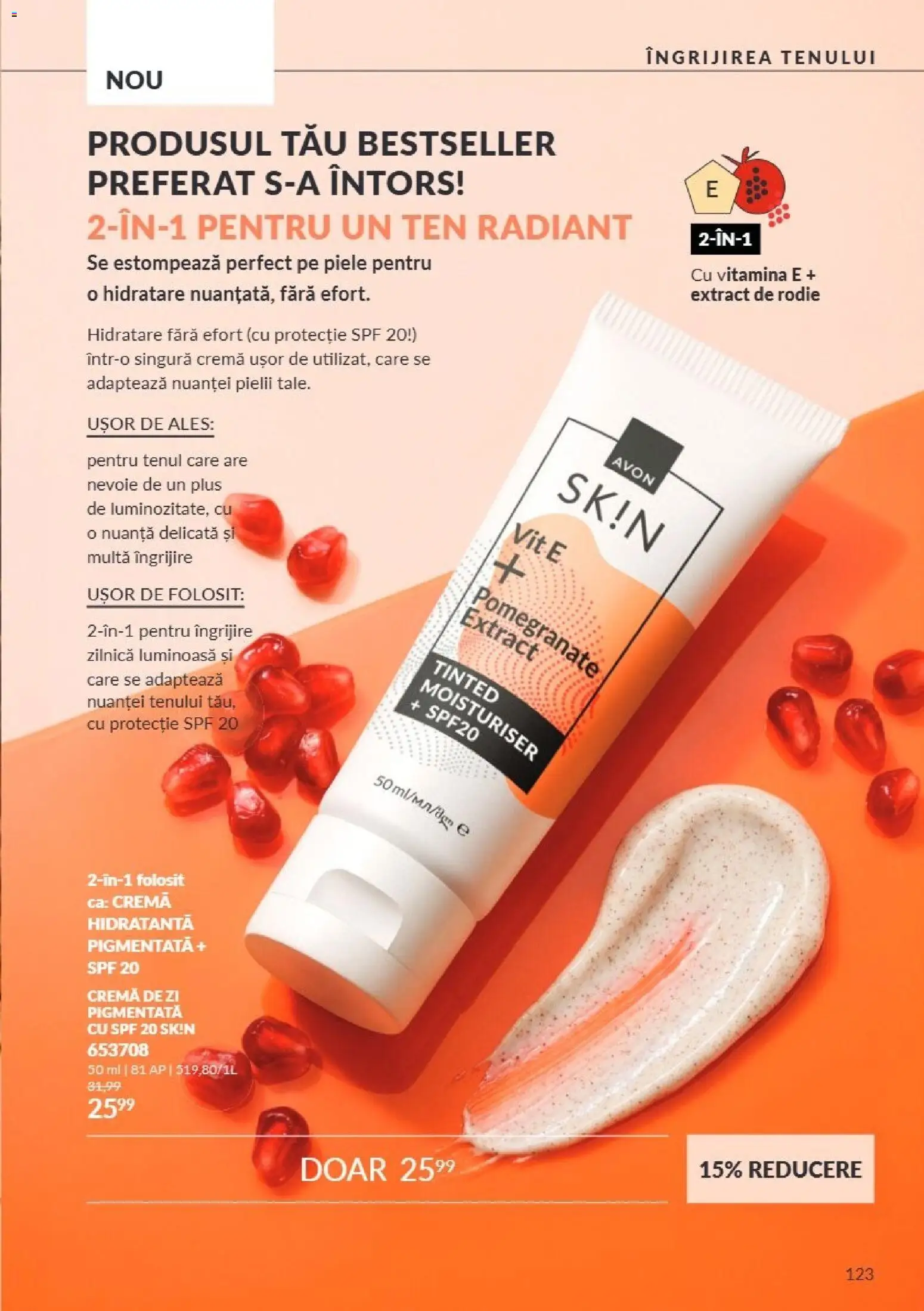 Catalog Avon 1 - 31 Octombrie 2026 | Pagina 123 | Produse: Cremă de zi, Cremă hidratantă, Cremă, Plus